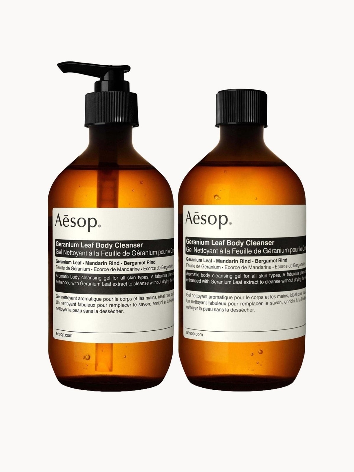 Geranium Leaf Body Cleanser & Refill Duo