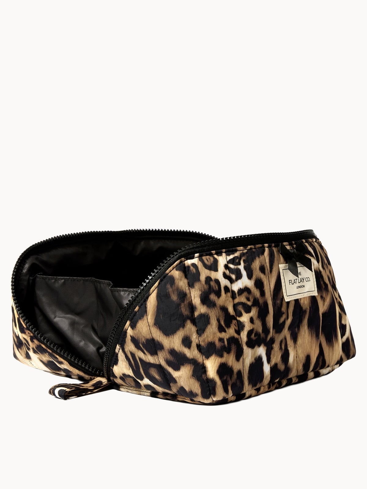 The Flat Lay Co. Marshmallow Flat Lay Makeup Box Bag - Warped Leopard 3