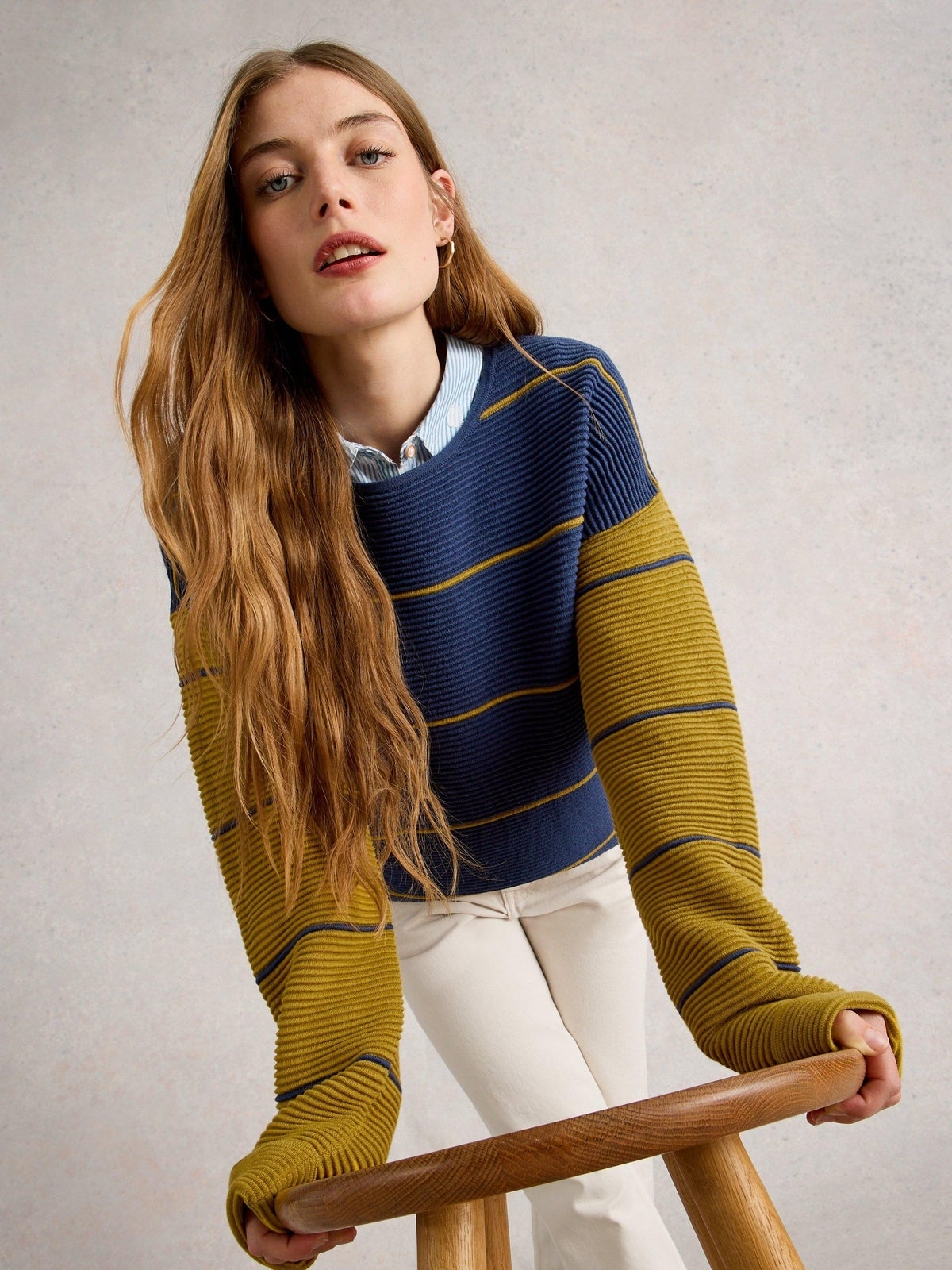 Gestreifter Pullover Jana - 40