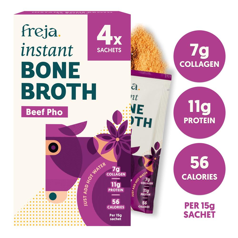 Freja Beef Bone Broth Powder - Pho Inspired - 4 x 15g Sachets