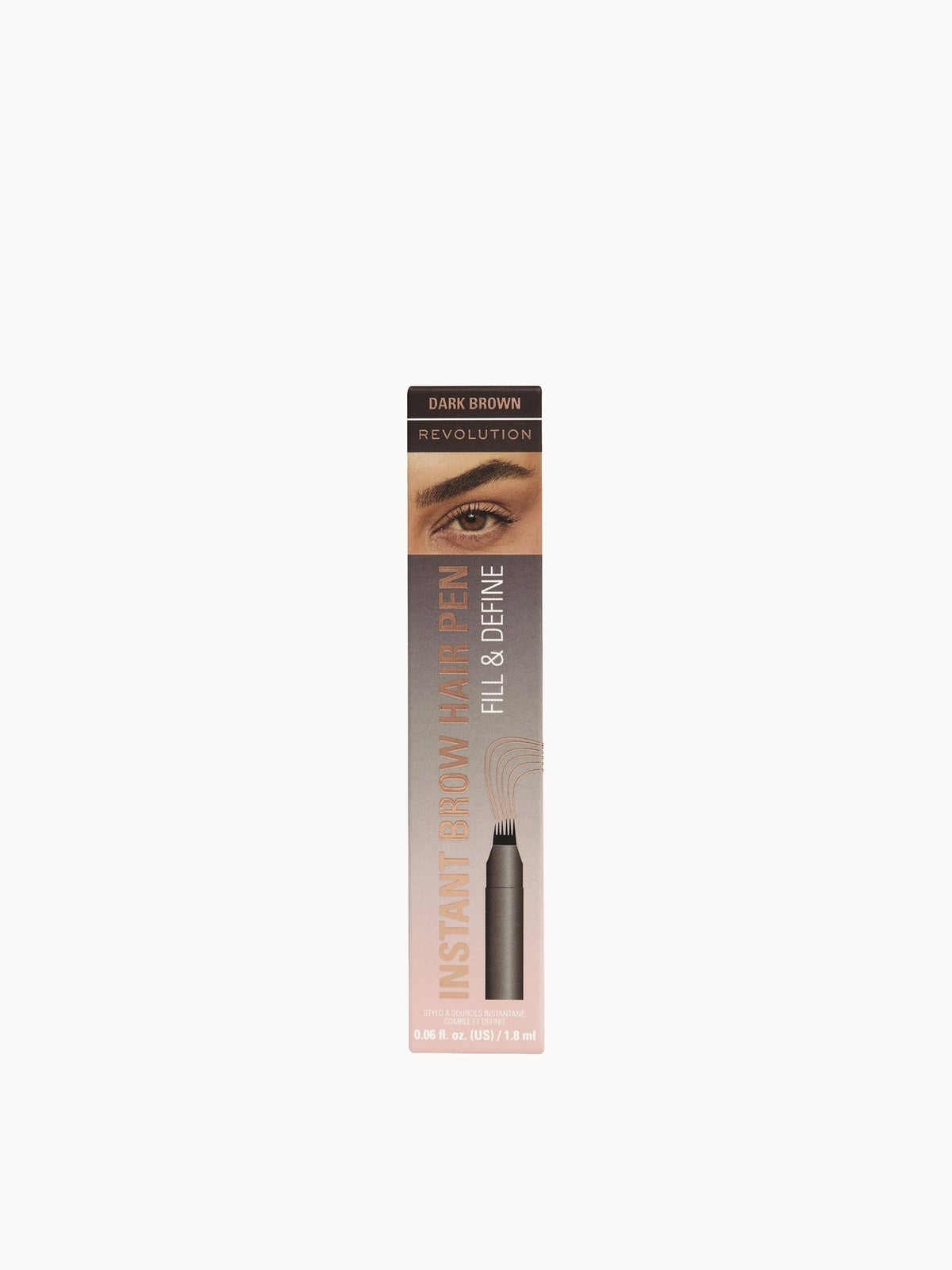 Revolution Instant Brow Hair Pen (Various Shades) - Dark Brown 3