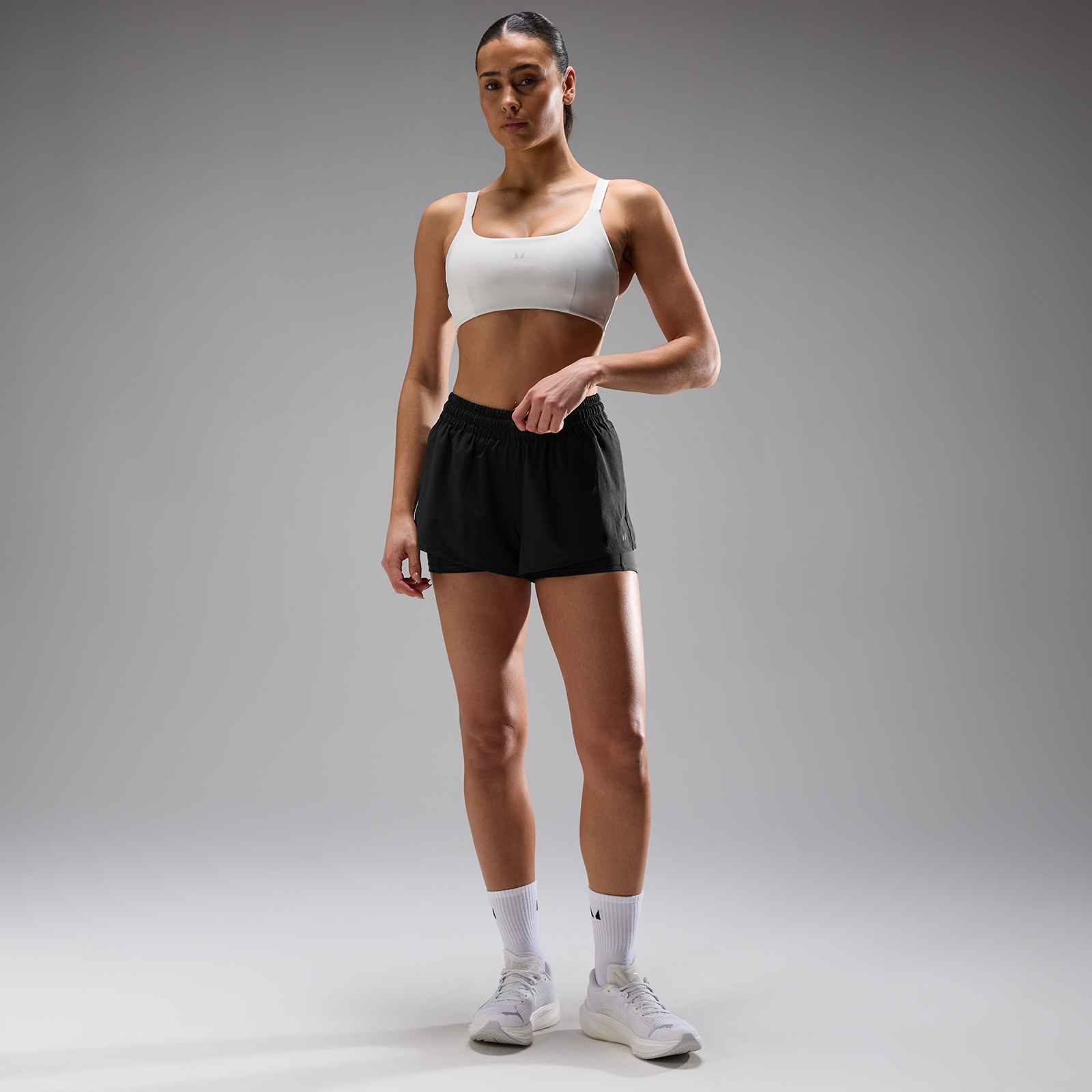 Thumbnail - MP Damen Velocity Ultra Shorts mit Rasterstruktur - Schwarz - XL