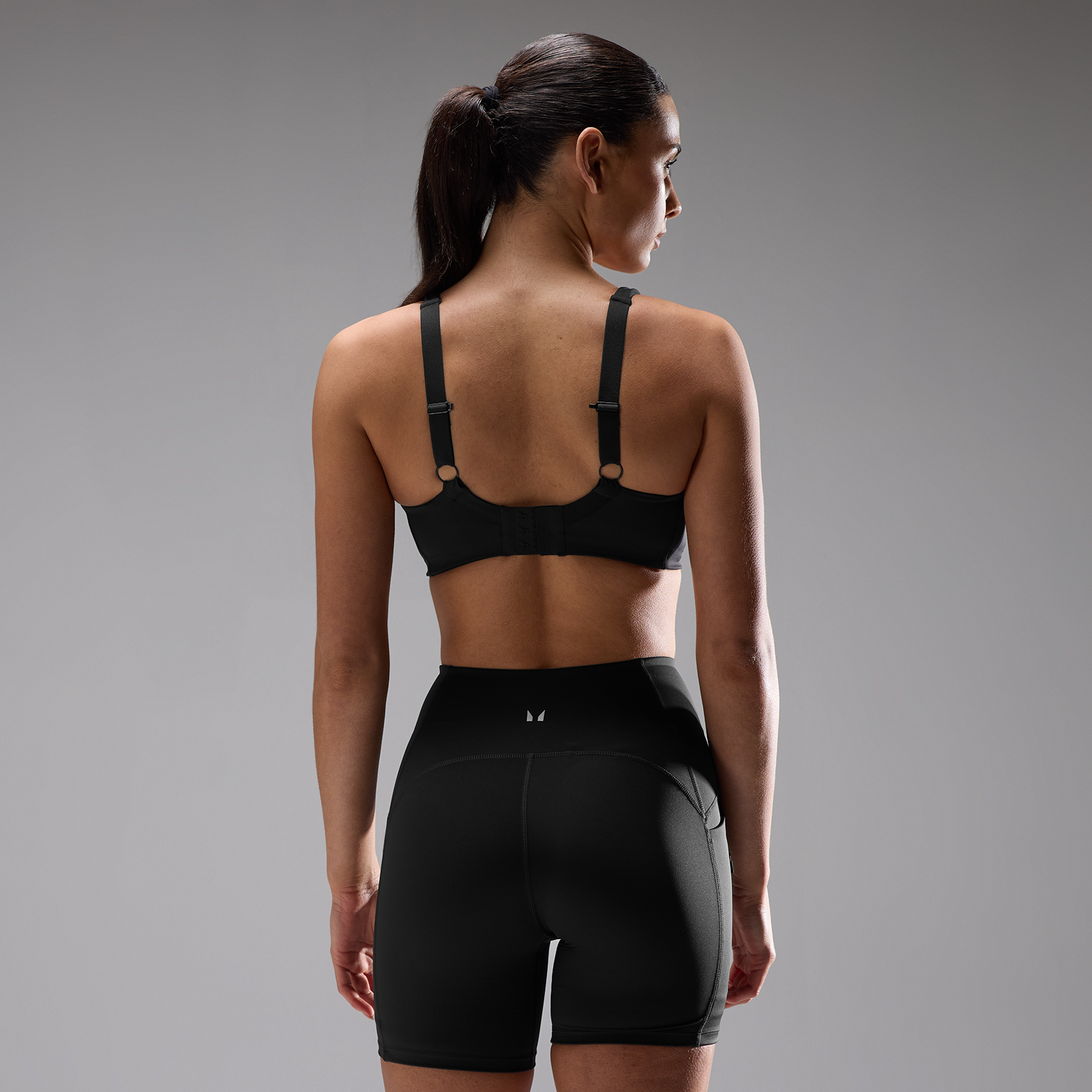 MP Damen Velocity Ultra Sport-BH mit sehr hoher Stützkraft - Schwarz - XXL