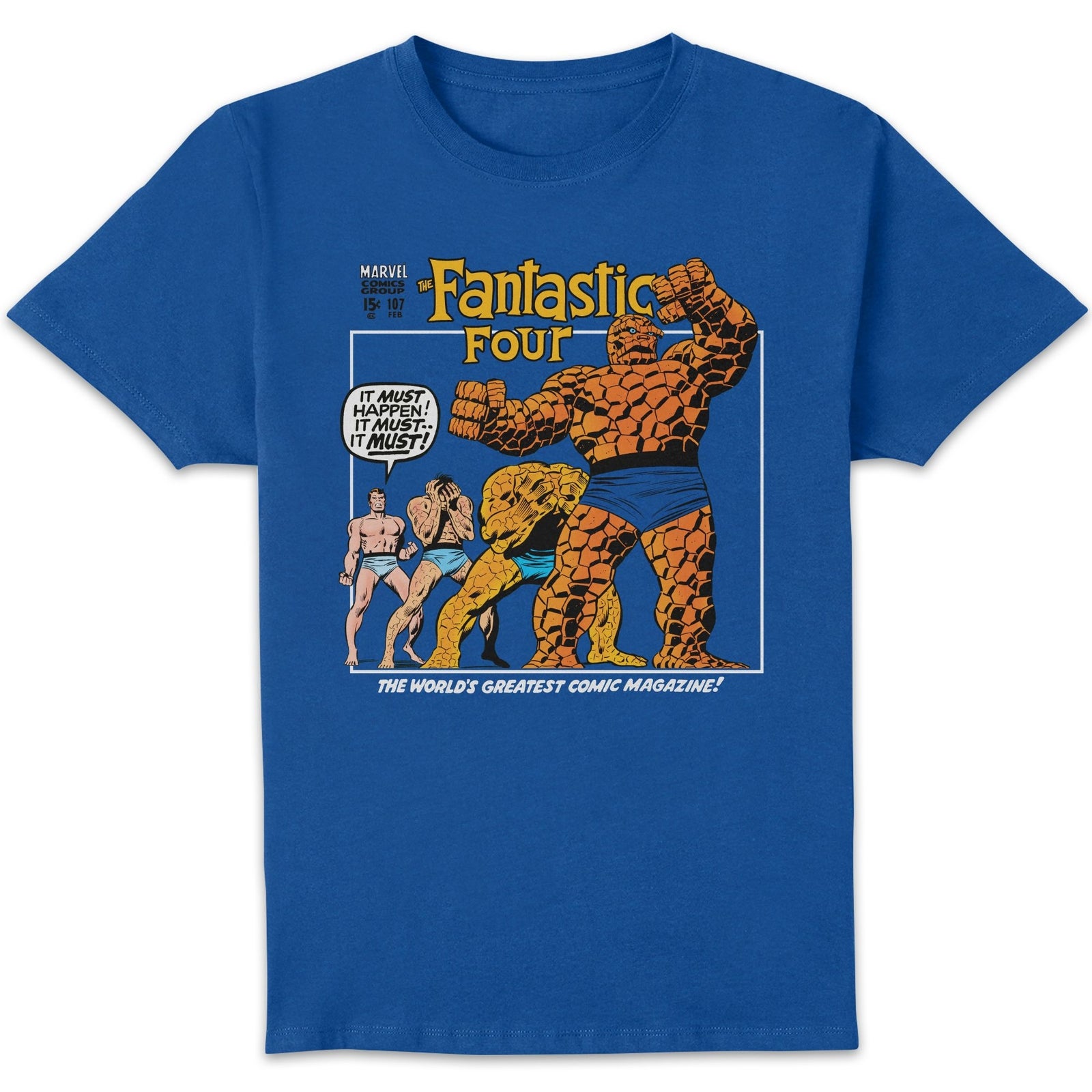 Marvel Fantastic Four Transformation Unisex T-Shirt - Blue - XL