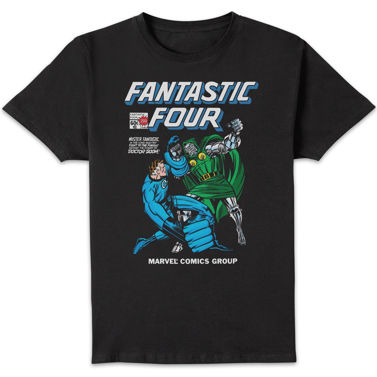Marvel Fantastic Four Mister Fantastic Vs Doctor Doom Unisex T-Shirt - Black - 5XL