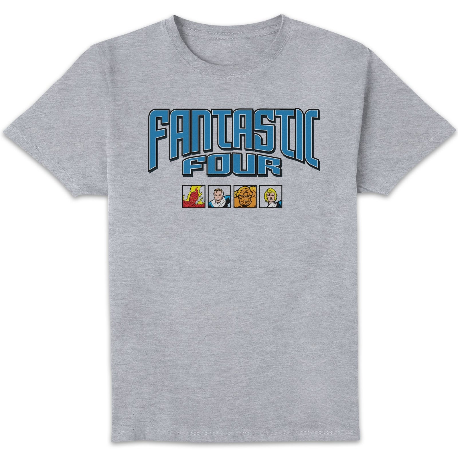 Marvel Fantastic Four Group Squares Unisex T-Shirt - Grey - M