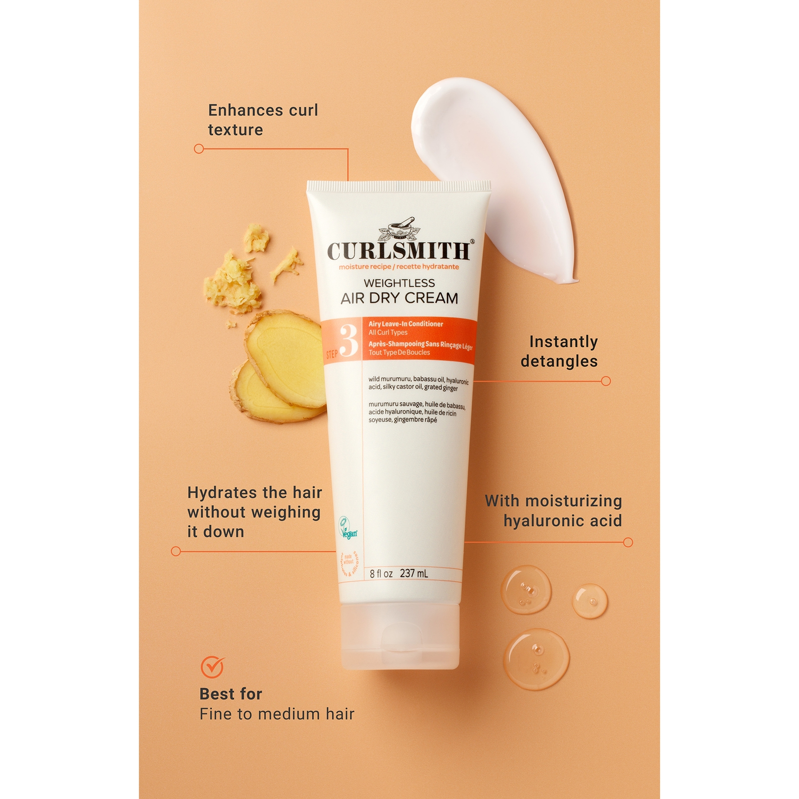 Thumbnail - Curlsmith Weightless Air Dry Cream Trial Size 59ml