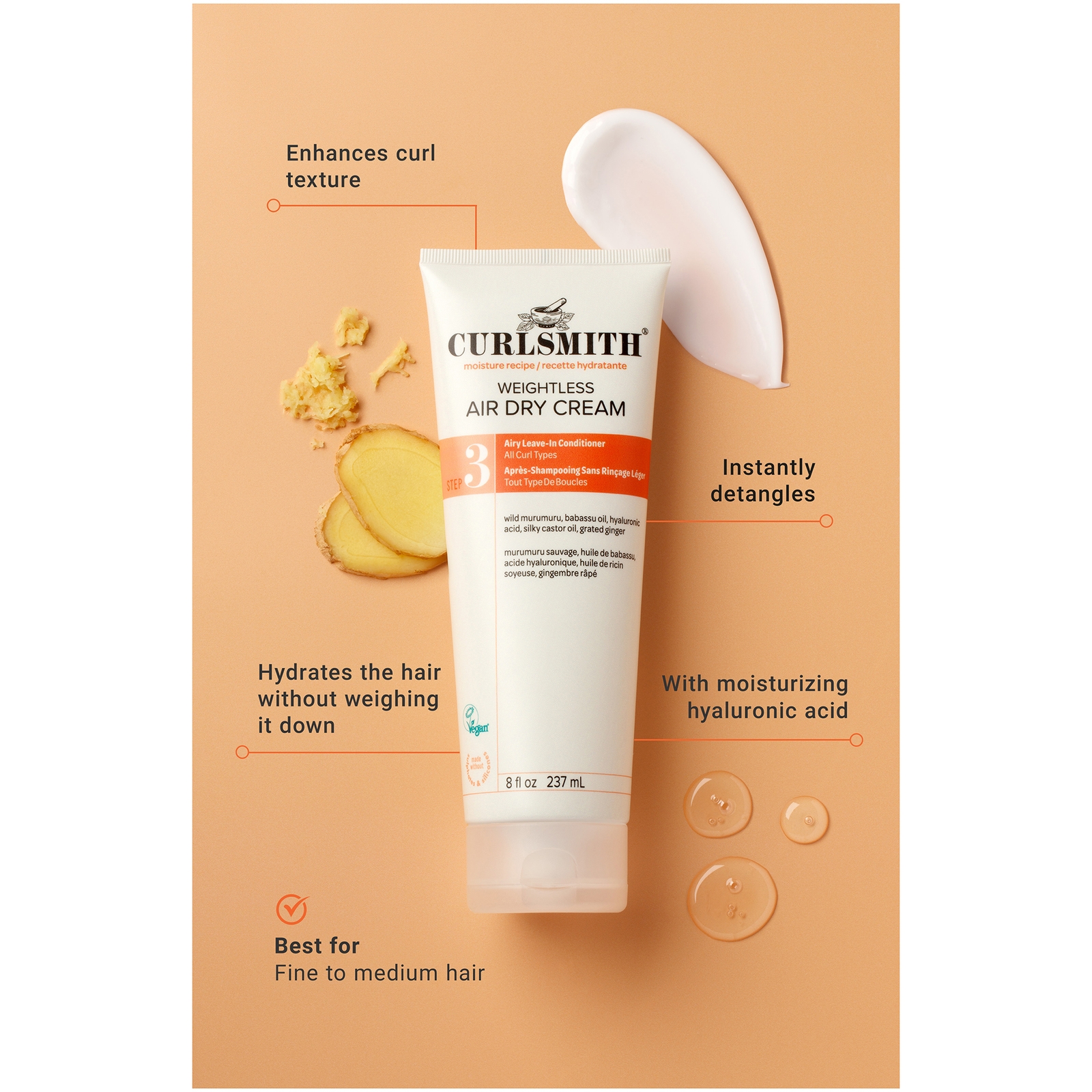 Thumbnail - Curlsmith Weightless Air Dry Cream Jumbo Size 437ml