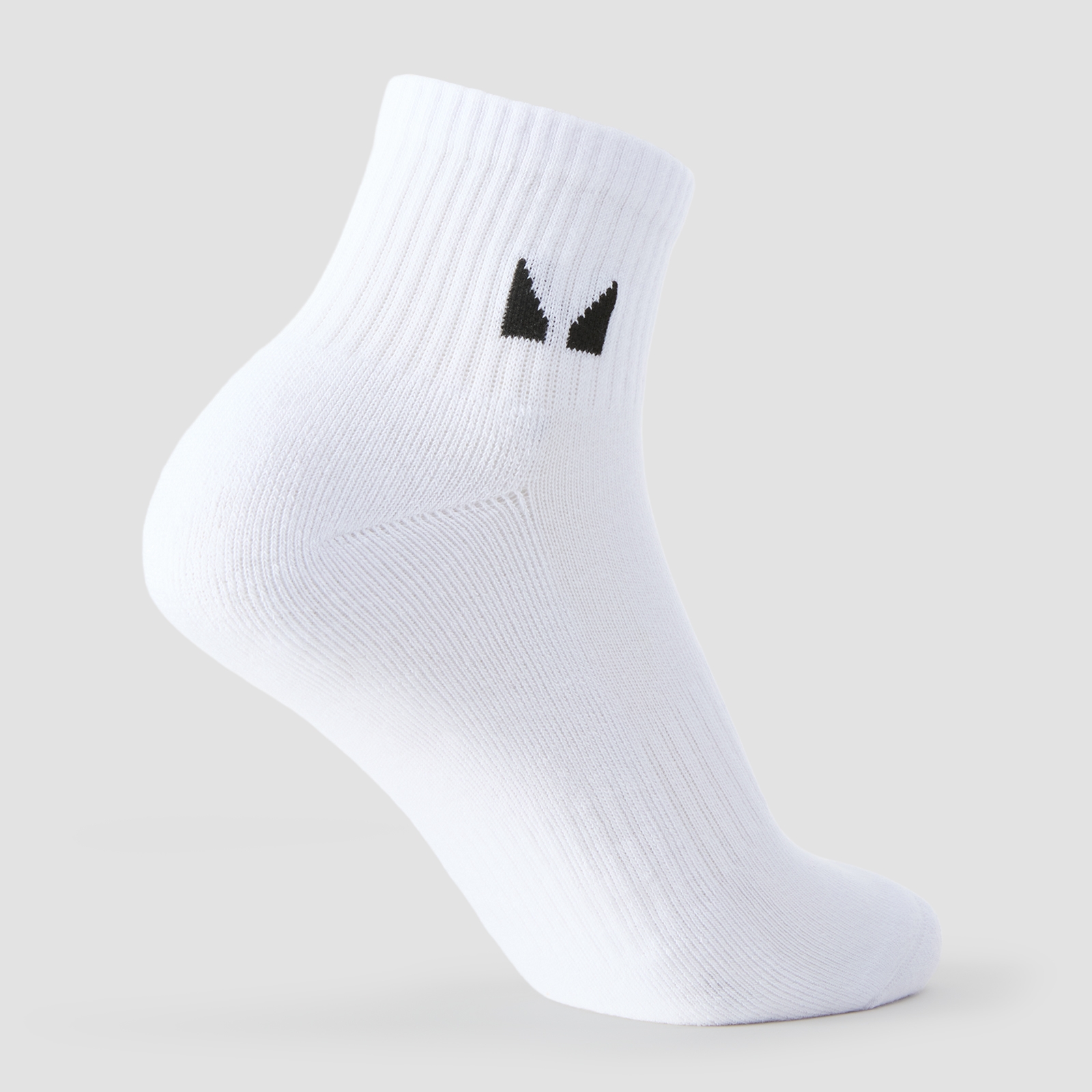5059883503387 - MP Unisex Ankle Socks (5 Pack) - White - UK 12-14