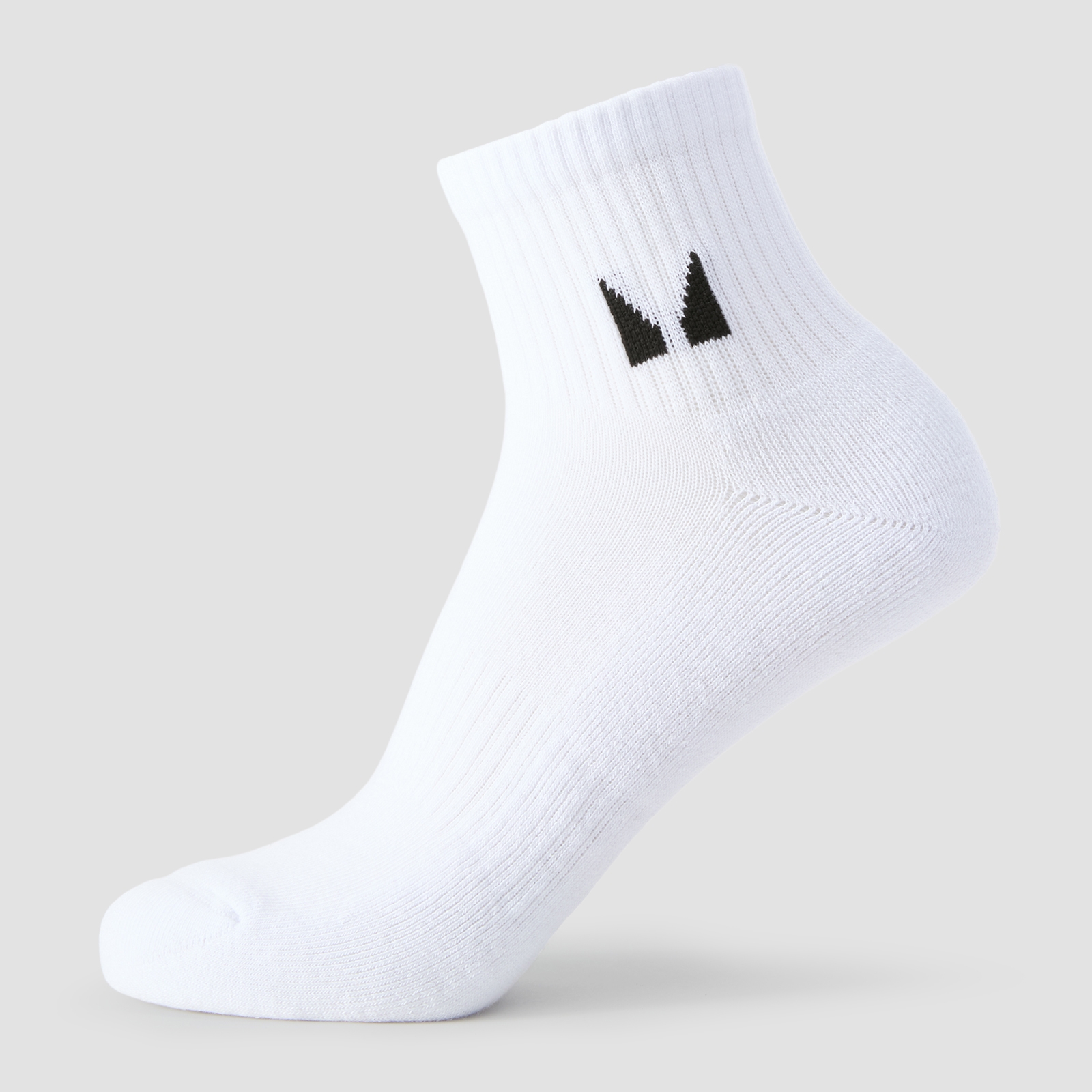 5059883503387 - MP Unisex Ankle Socks (5 Pack) - White - UK 12-14