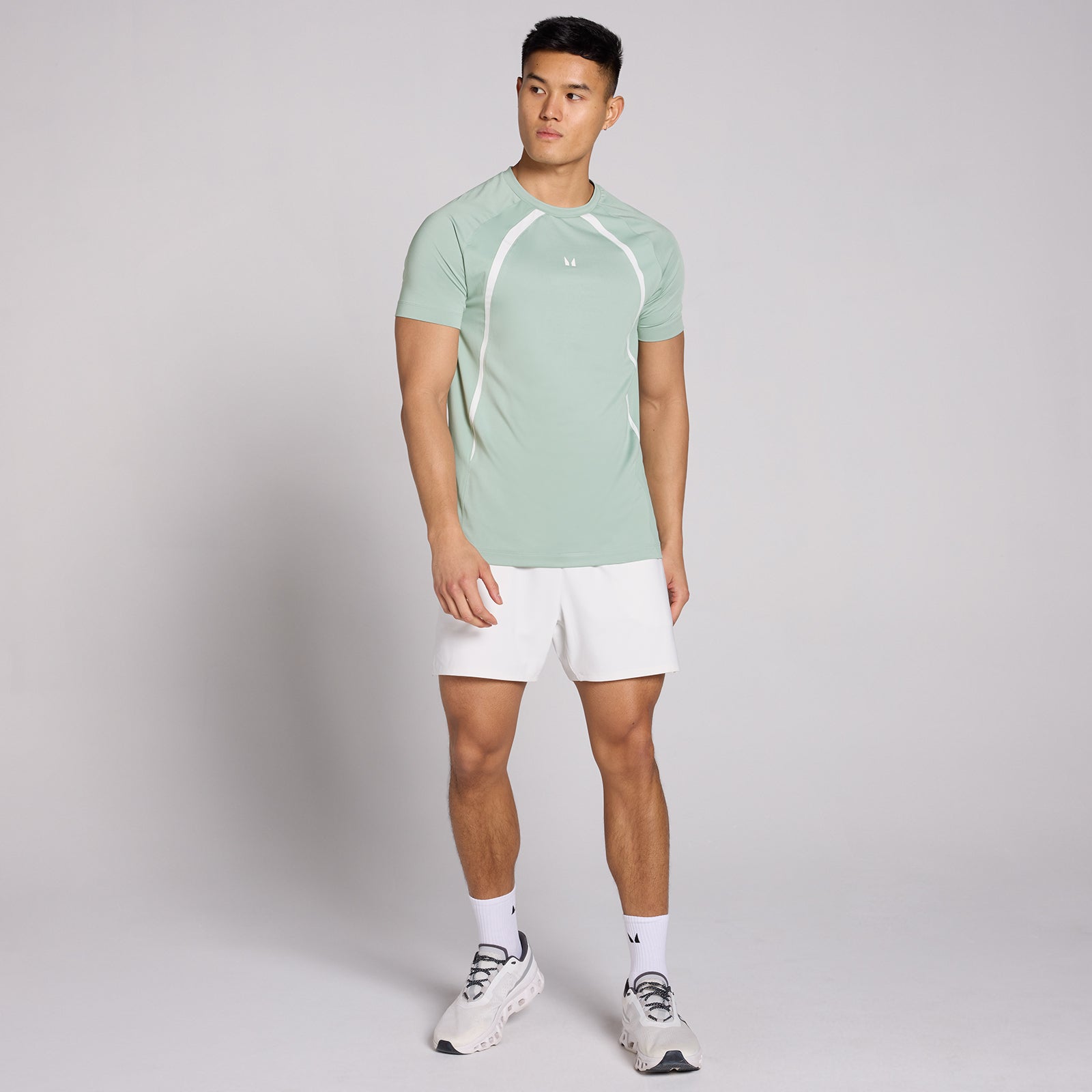 MP Herren Tempo Panel T-Shirt - Eucalyptus - L — Bild 4