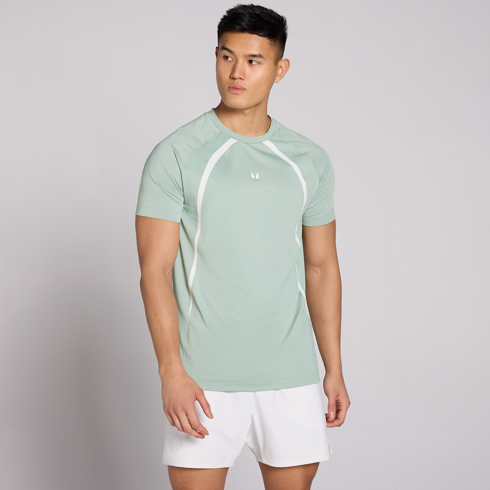 MP Herre Tempo Panel T-Shirt - Eucalyptus - XXXL