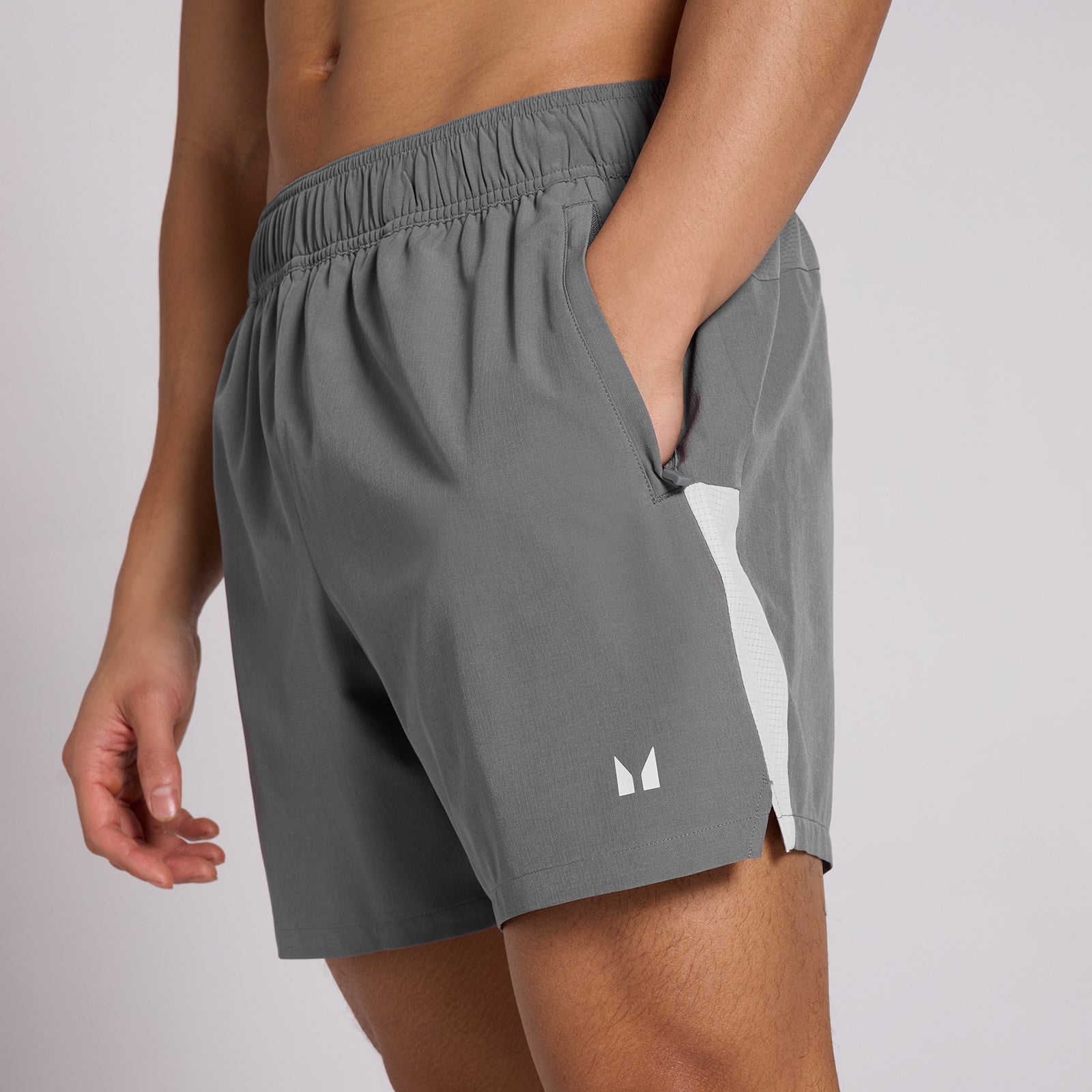 MP Herren Active Training 5 Shorts mit Taschen – Stahlgrau - XXXL — Bild 5