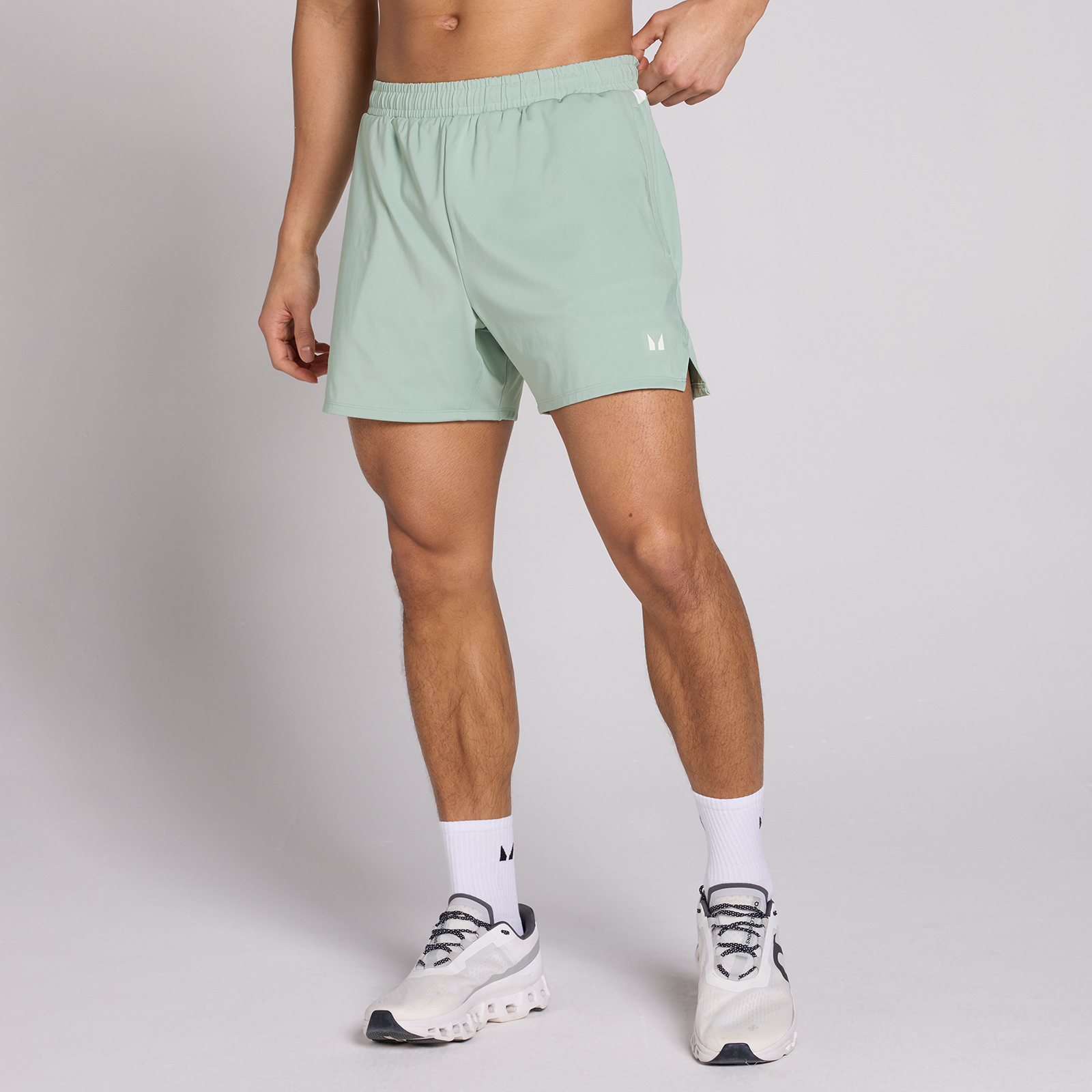 MP Herre Tempo Panel 5  Shorts - Eucalyptus - XXL