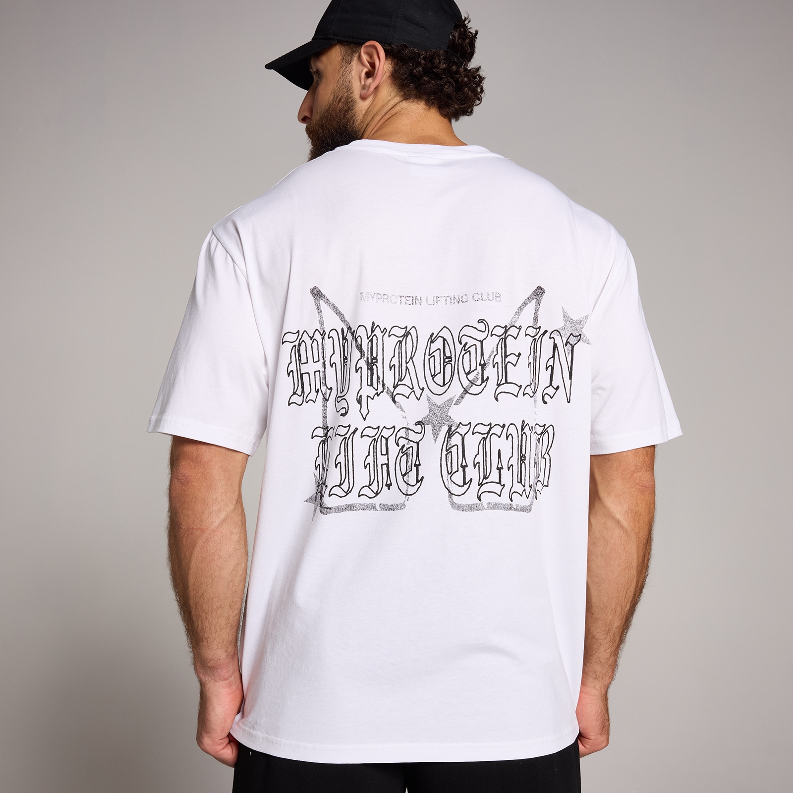 5059883510958 - MP Mens Origin Lift Club Oversized Graphic T-Shirt - White - L 5059883510958 - MP Mens Origin Lift Club Oversized Graphic T-Shirt - White - L