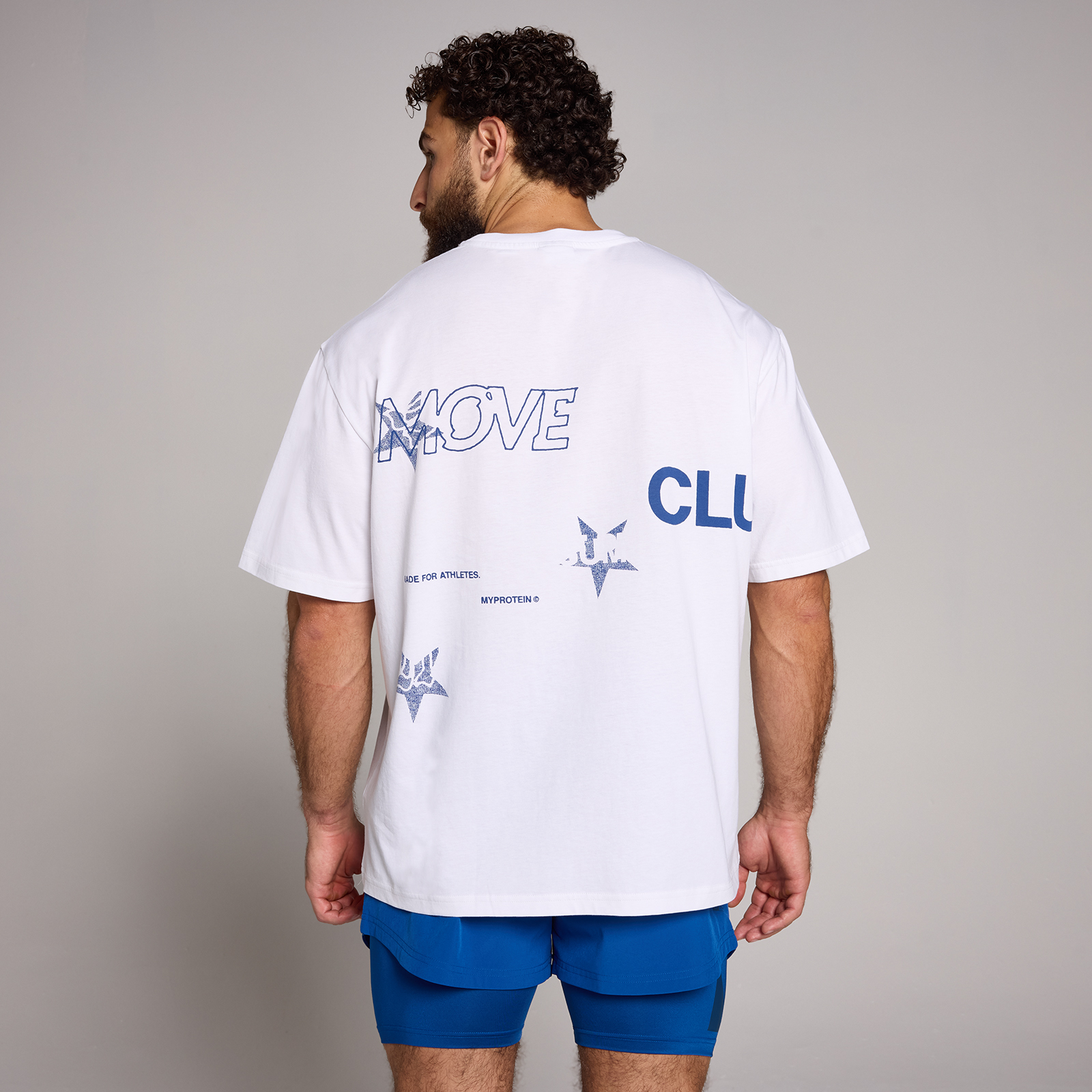 5059883511023 - MP Mens Tempo Hybrid Oversized Graphic T-Shirt - White - L 5059883511023 - MP Mens Tempo Hybrid Oversized Graphic T-Shirt - White - L