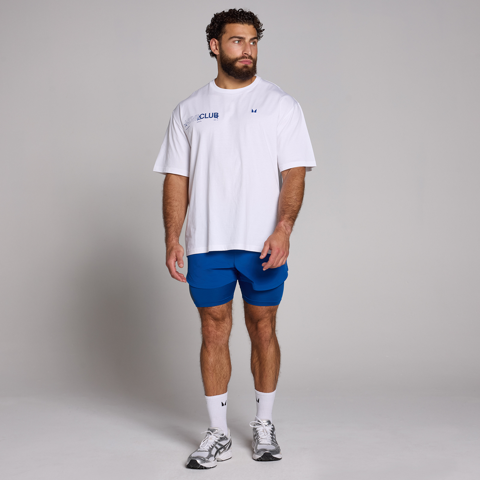 5059883511023 - MP Mens Tempo Hybrid Oversized Graphic T-Shirt - White - L 5059883511023 - MP Mens Tempo Hybrid Oversized Graphic T-Shirt - White - L