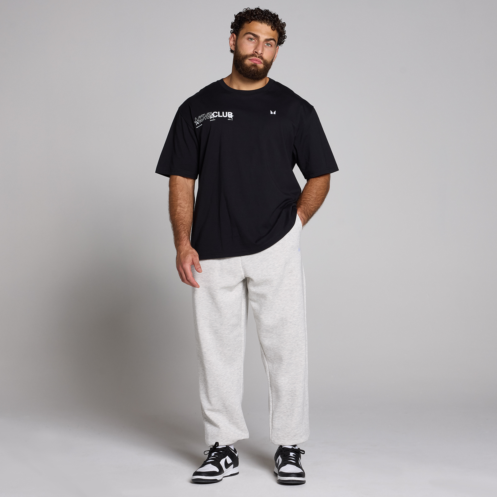 5059883511078 - MP Mens Tempo Hybrid Oversized Graphic T-Shirt - Black - S