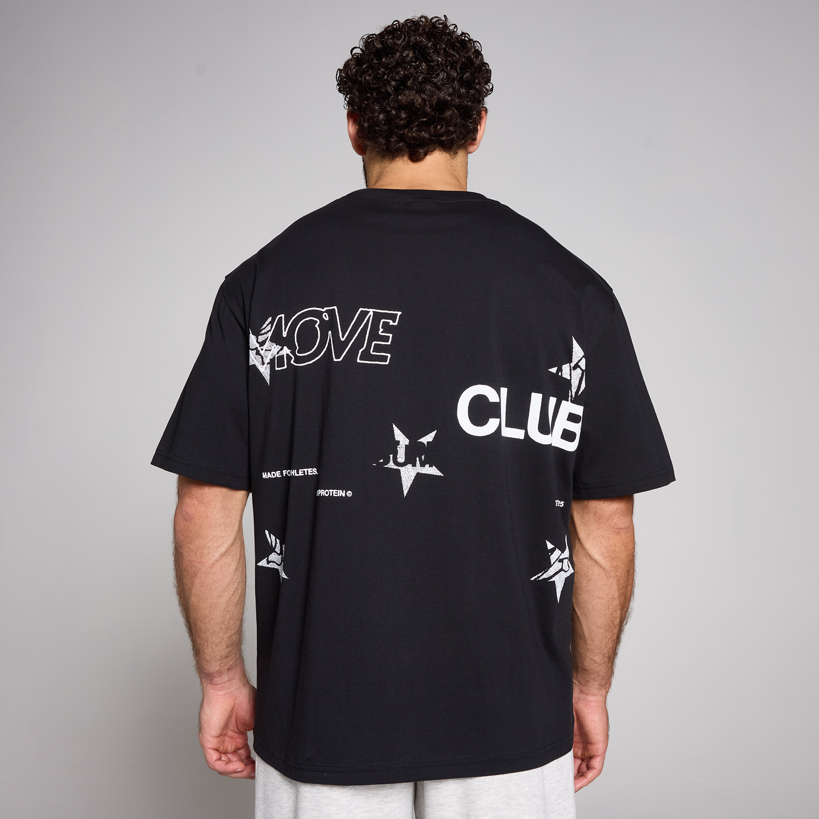 5059883511078 - MP Mens Tempo Hybrid Oversized Graphic T-Shirt - Black - S