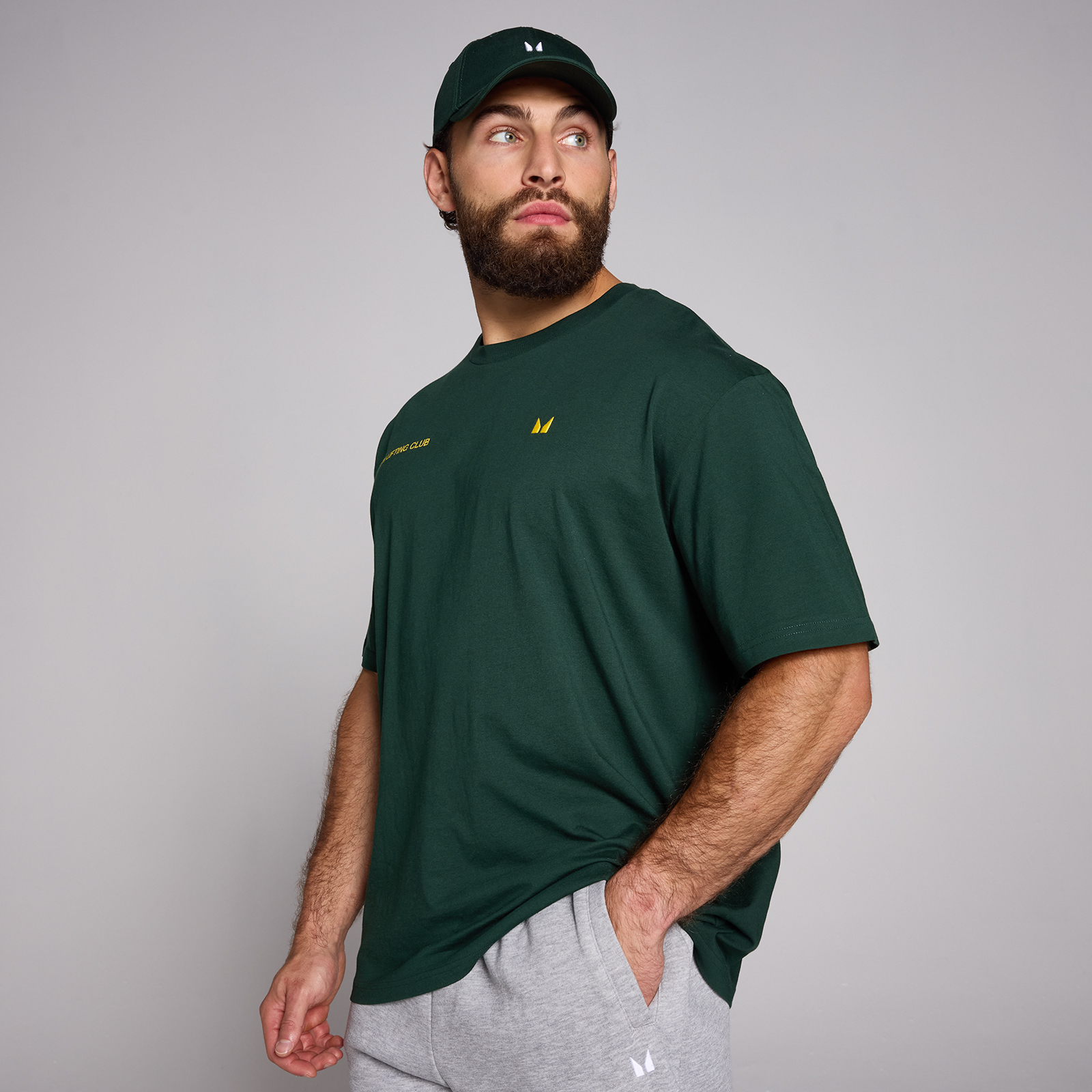 5059883511238 - MP Mens Origin MPGYM Oversized Graphic T-Shirt - Dark Emerald - L