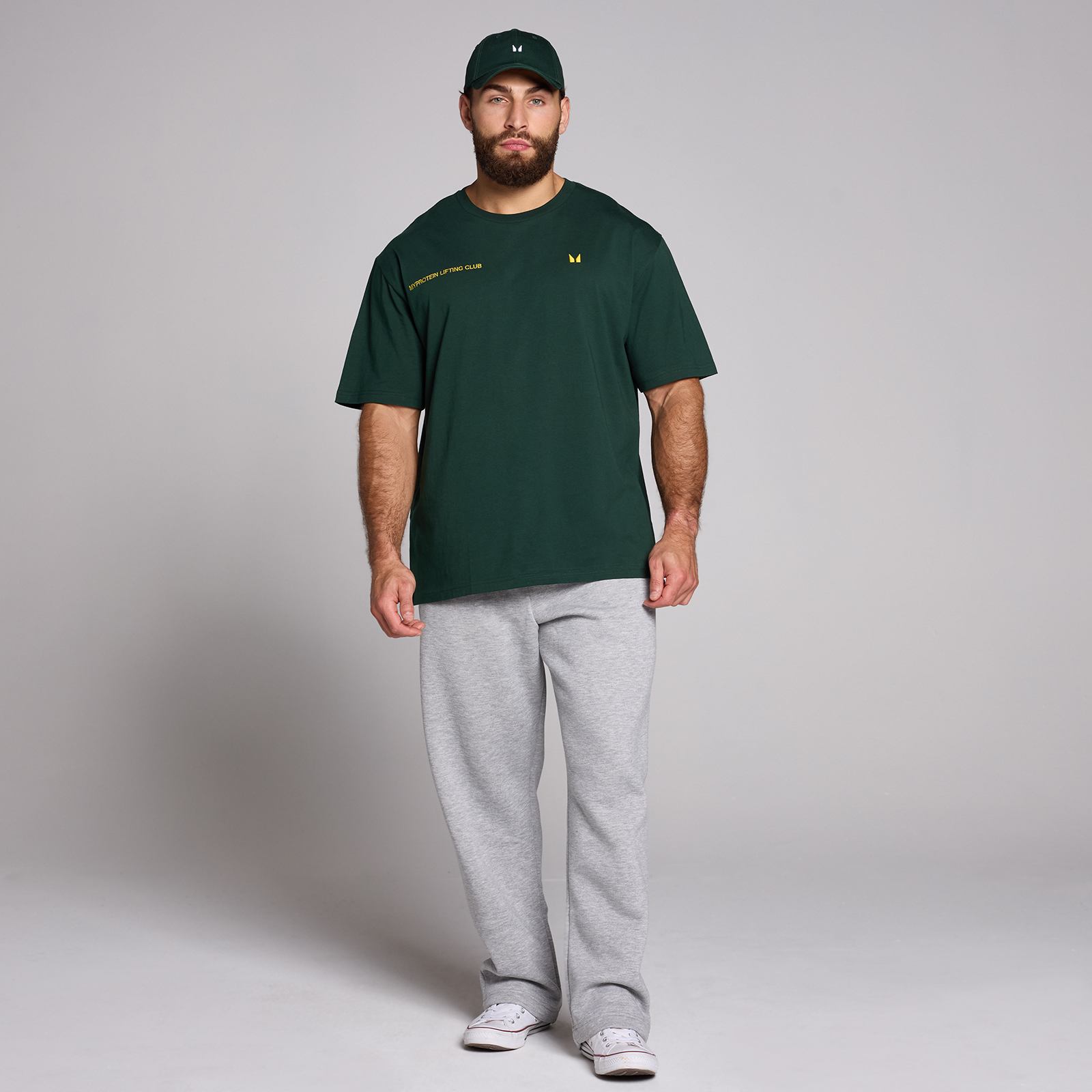 5059883511238 - MP Mens Origin MPGYM Oversized Graphic T-Shirt - Dark Emerald - L