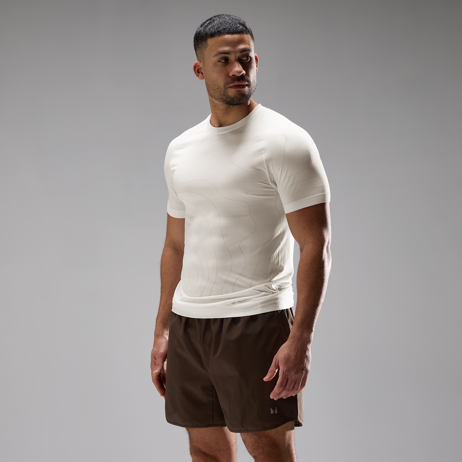 5059883506838 - MP Herren Velocity Ultra Muscle Fit Nahtlos T-Shirt - Cremeweiß - XL