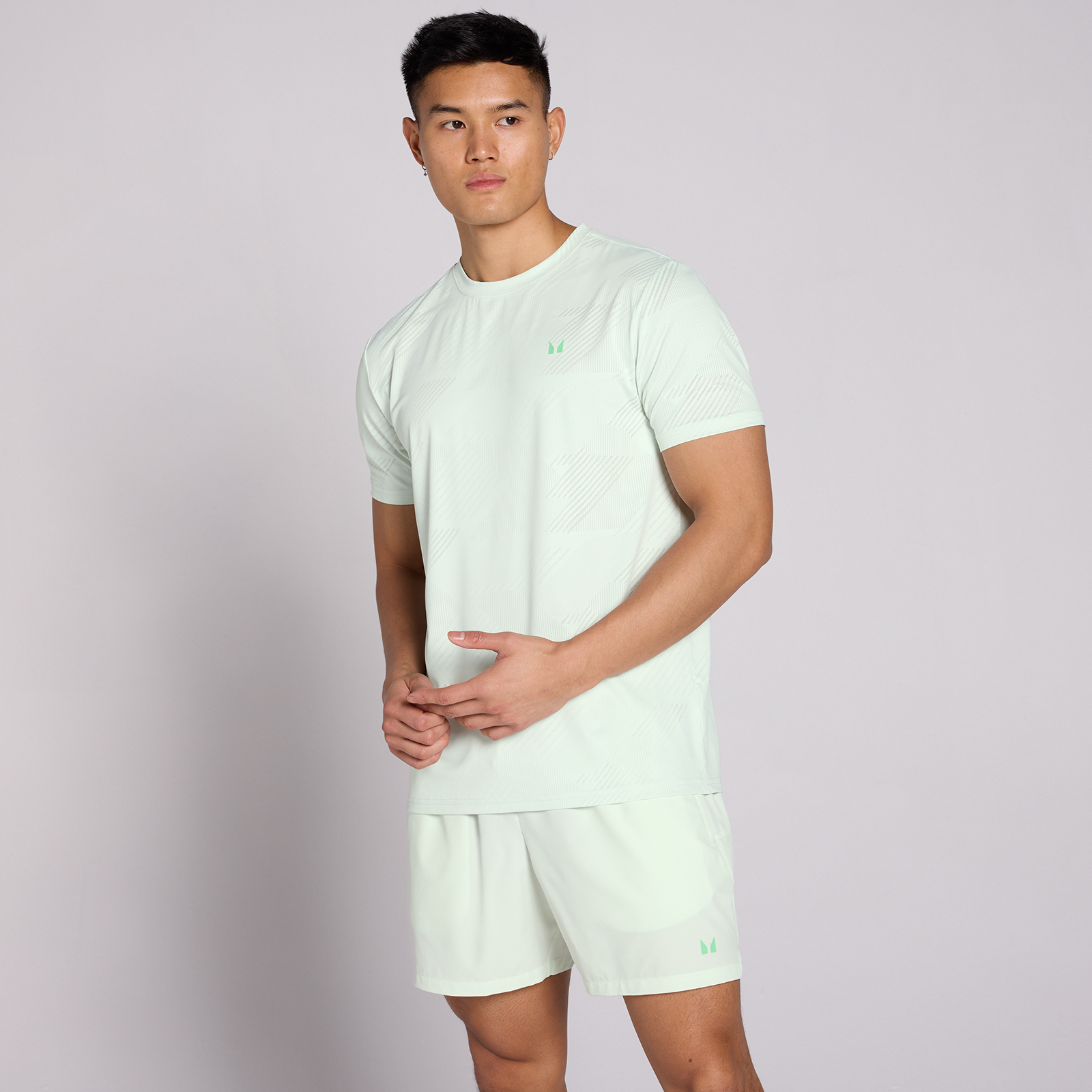 MP Herre Active Training Pillar Grafisk T-Shirt - Pistachio - XXXL