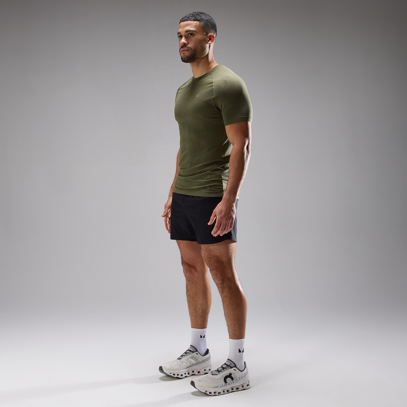 5059883506869 - MP Herren Velocity Ultra Muscle Fit Nahtlos T-Shirt - Staubig Olivgrün - XS 5059883506869 - MP Herren Velocity Ultra Muscle Fit Nahtlos T-Shirt - Staubig Olivgrün - XS