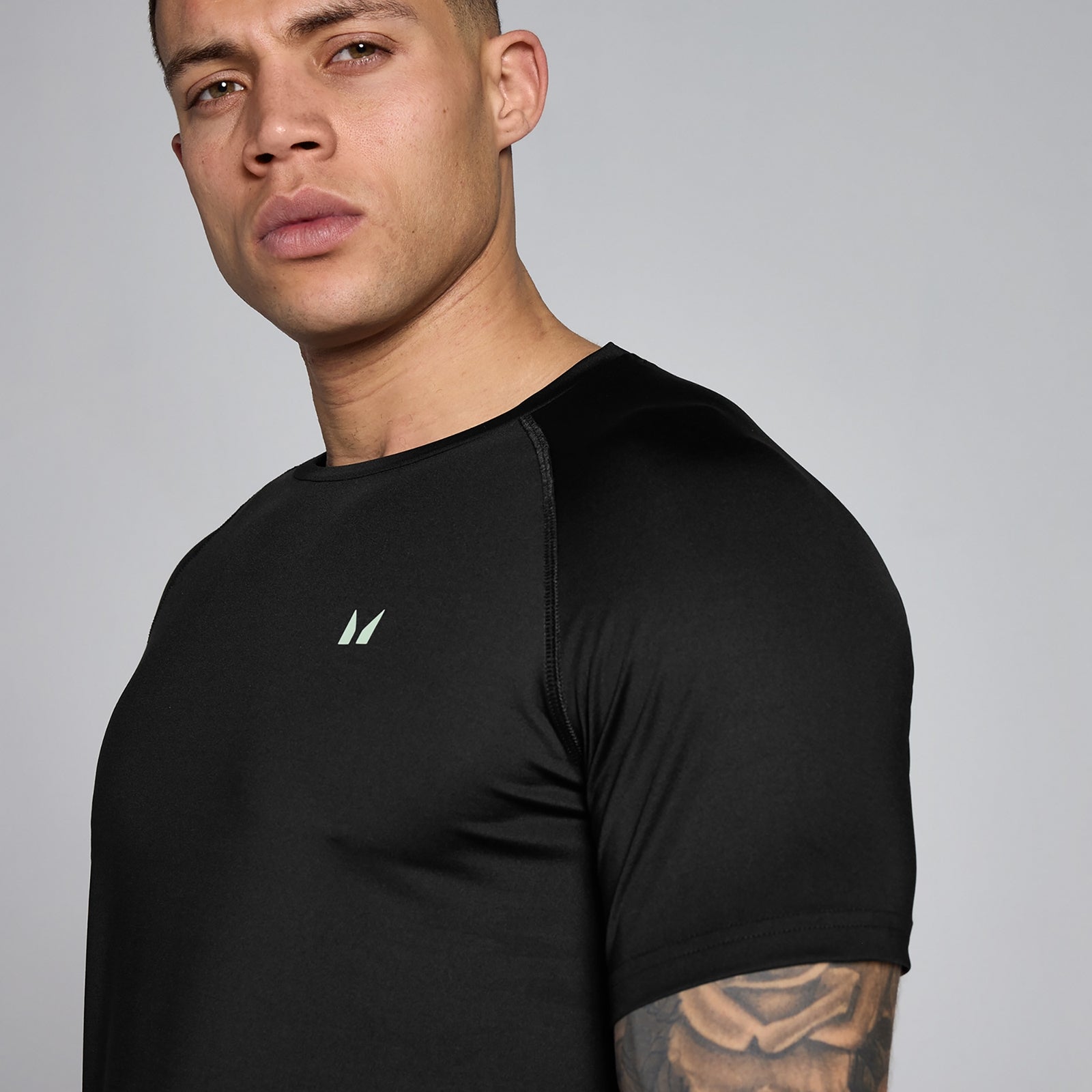 MP Herren Training T-Shirt - Schwarz / Hellgrün - L — Bild 5