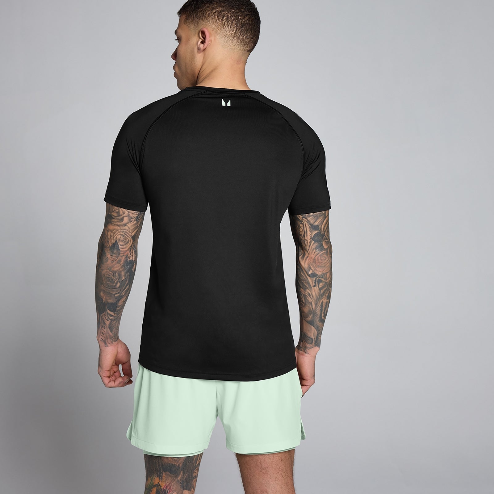 MP Herren Training T-Shirt - Schwarz / Hellgrün - L — Bild 3