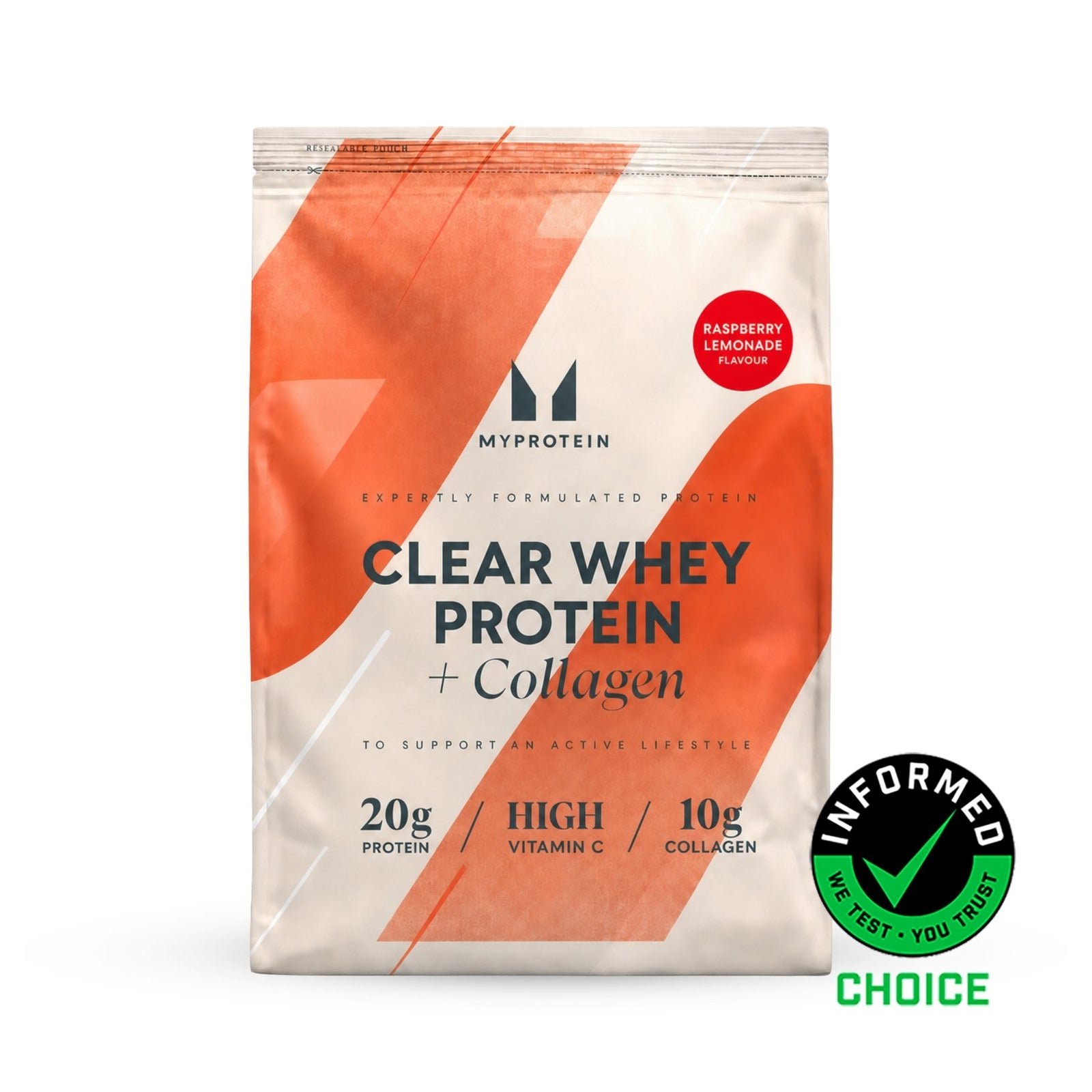 Clear Protein | Whey & Collagen - 1KG - 40Portionen - Himbeerlimonade
