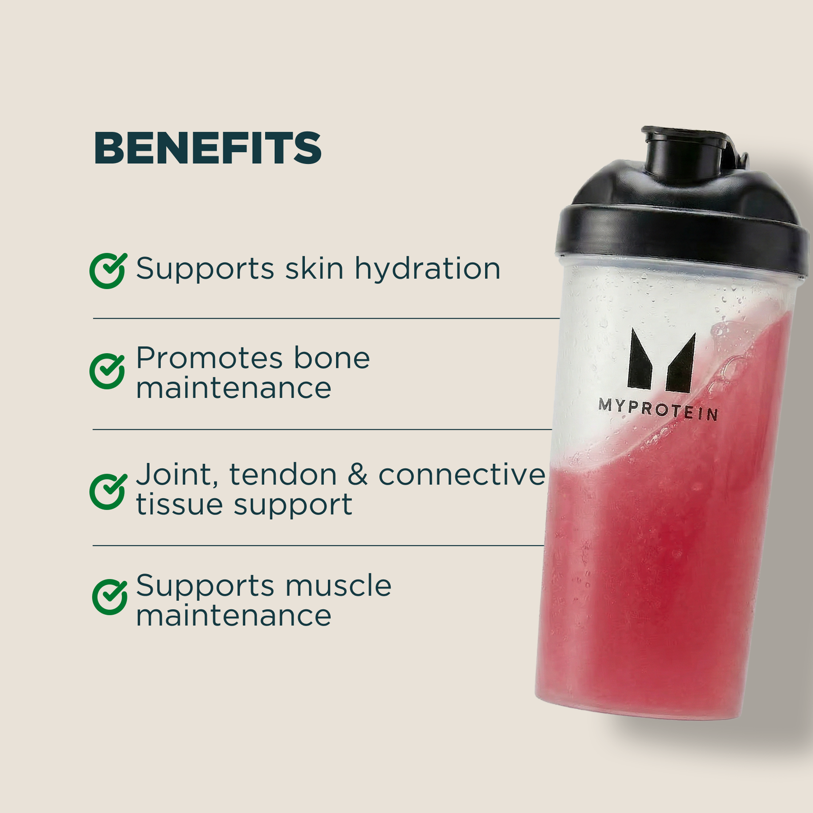 Myprotein Clear Whey Protein + Collagen - 2kg - 80servings - Raspberry Lemonade