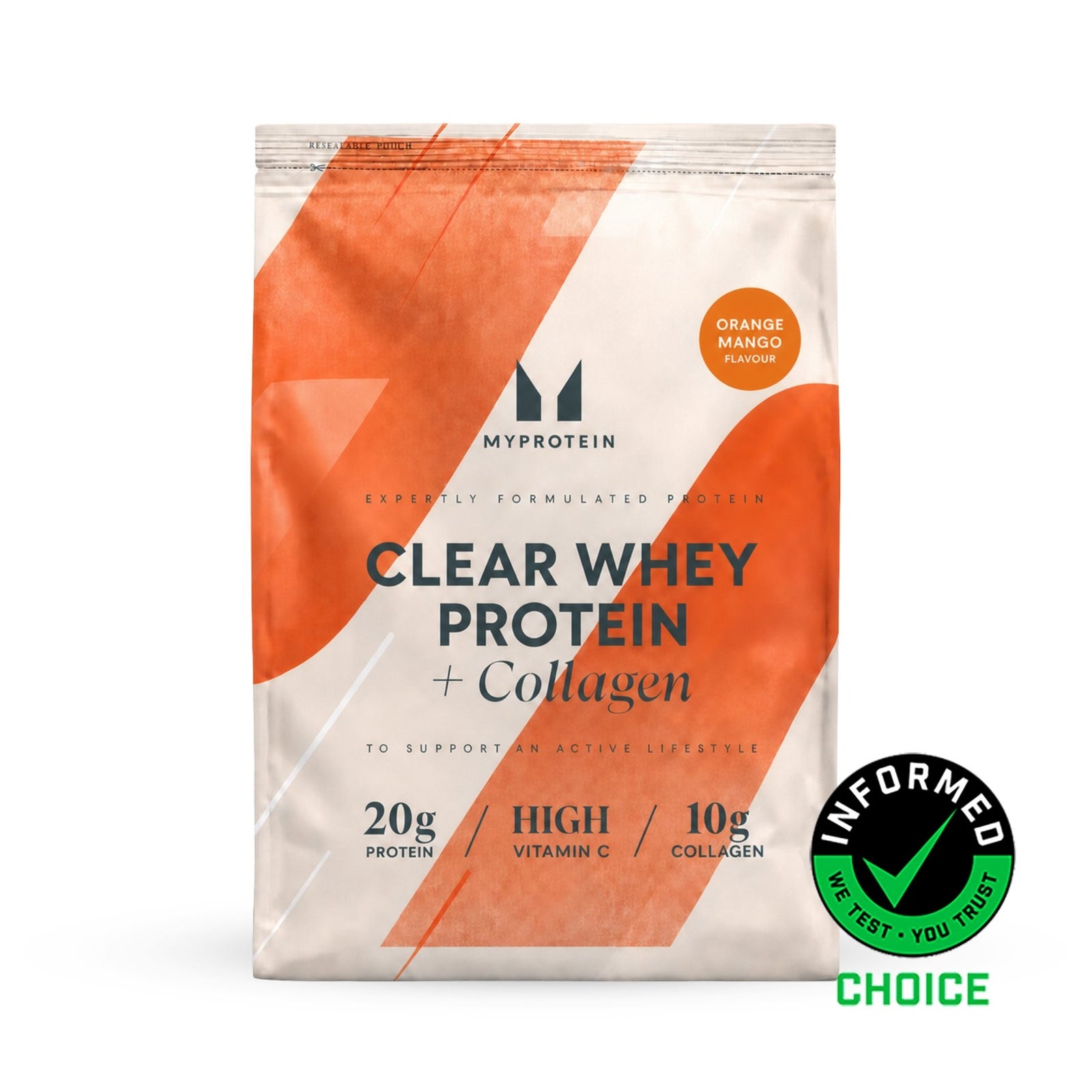 Clear Protein | Whey & Collagen - 1KG - 40Portionen - Orange Mango
