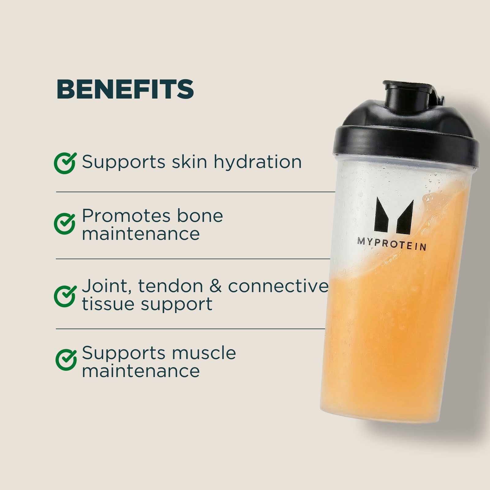 Myprotein Clear Whey Protein + Collagen - 2kg - 80servings - Orange Mango
