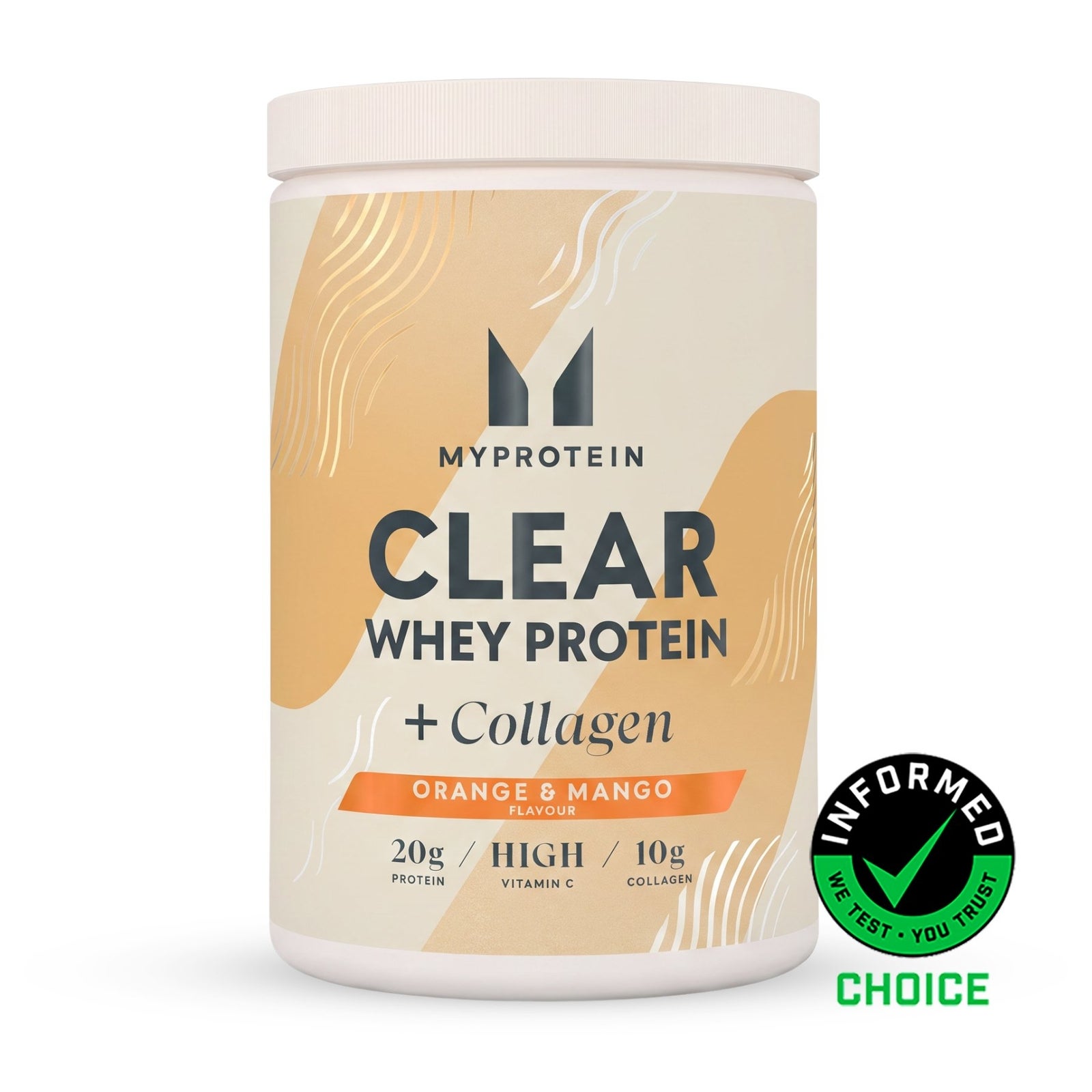 Clear Protein | Whey & Collagen - 500g - 20Portionen - Orange Mango