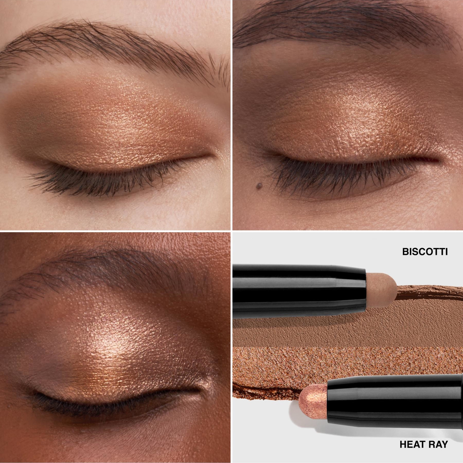 Thumbnail - Bobbi Brown - Dual-Ended Long-Wear Cream Shadow Stick (Various Shades) - Heat Ray / Biscotti