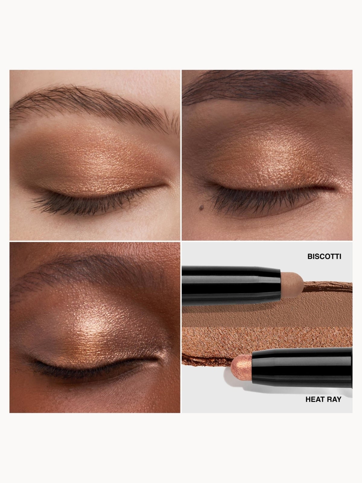 Bobbi Brown - Dual-Ended Long-Wear Cream Eyeshadow Stick (Various Shades) - Heat Ray / Biscotti 3