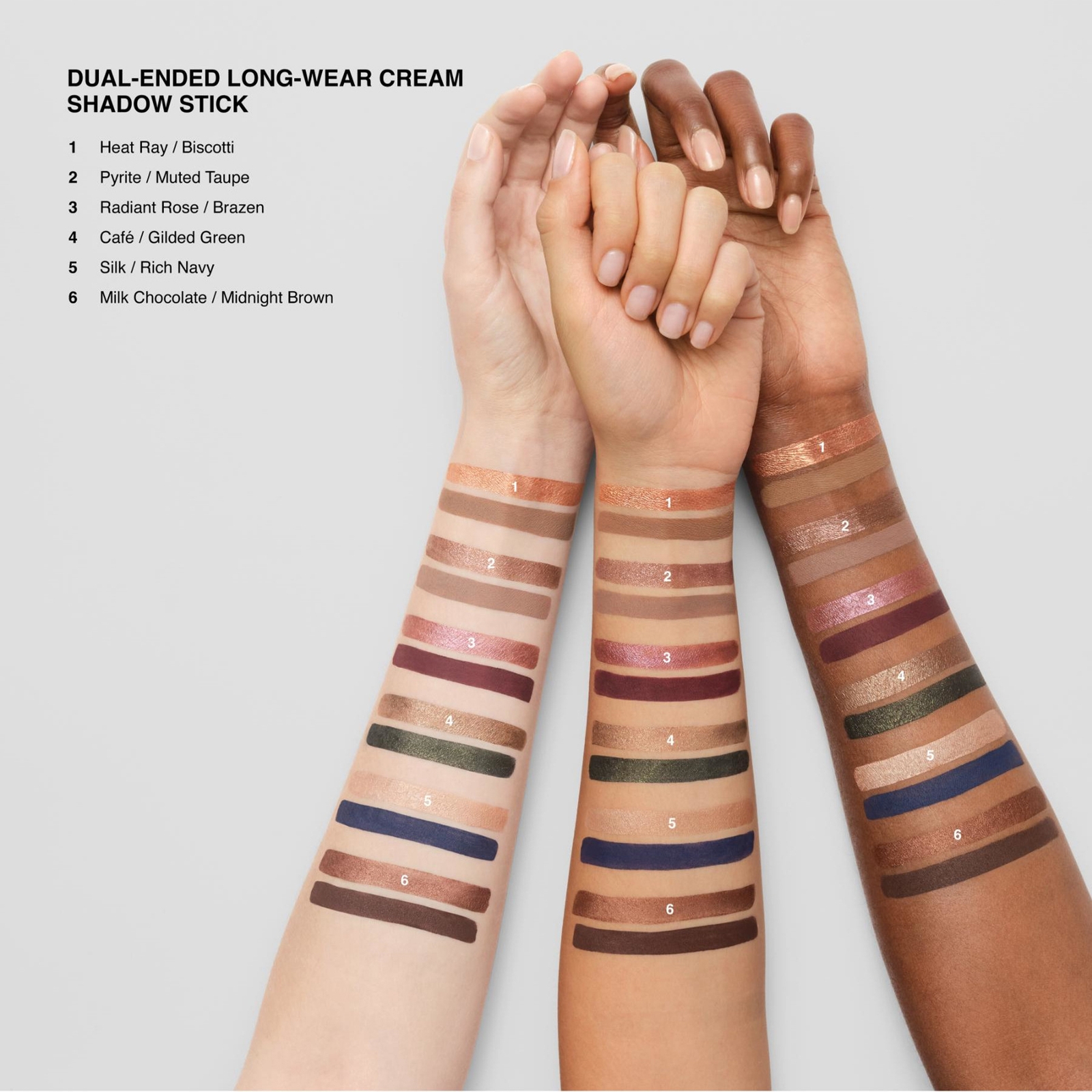 Thumbnail - Bobbi Brown - Dual-Ended Long-Wear Cream Shadow Stick (Various Shades) - Heat Ray / Biscotti