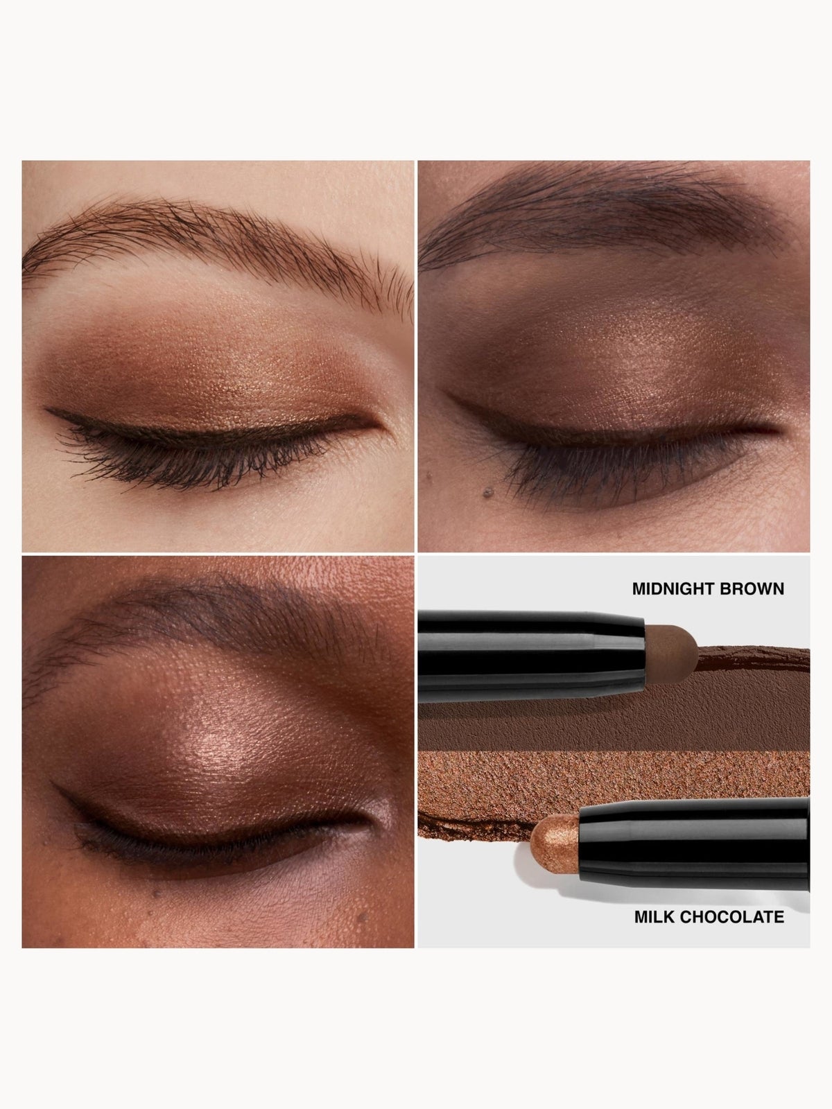 Bobbi Brown - Dual-Ended Long-Wear Cream Eyeshadow Stick (Various Shades) - Milk Chocolate / Midnight Brown 3