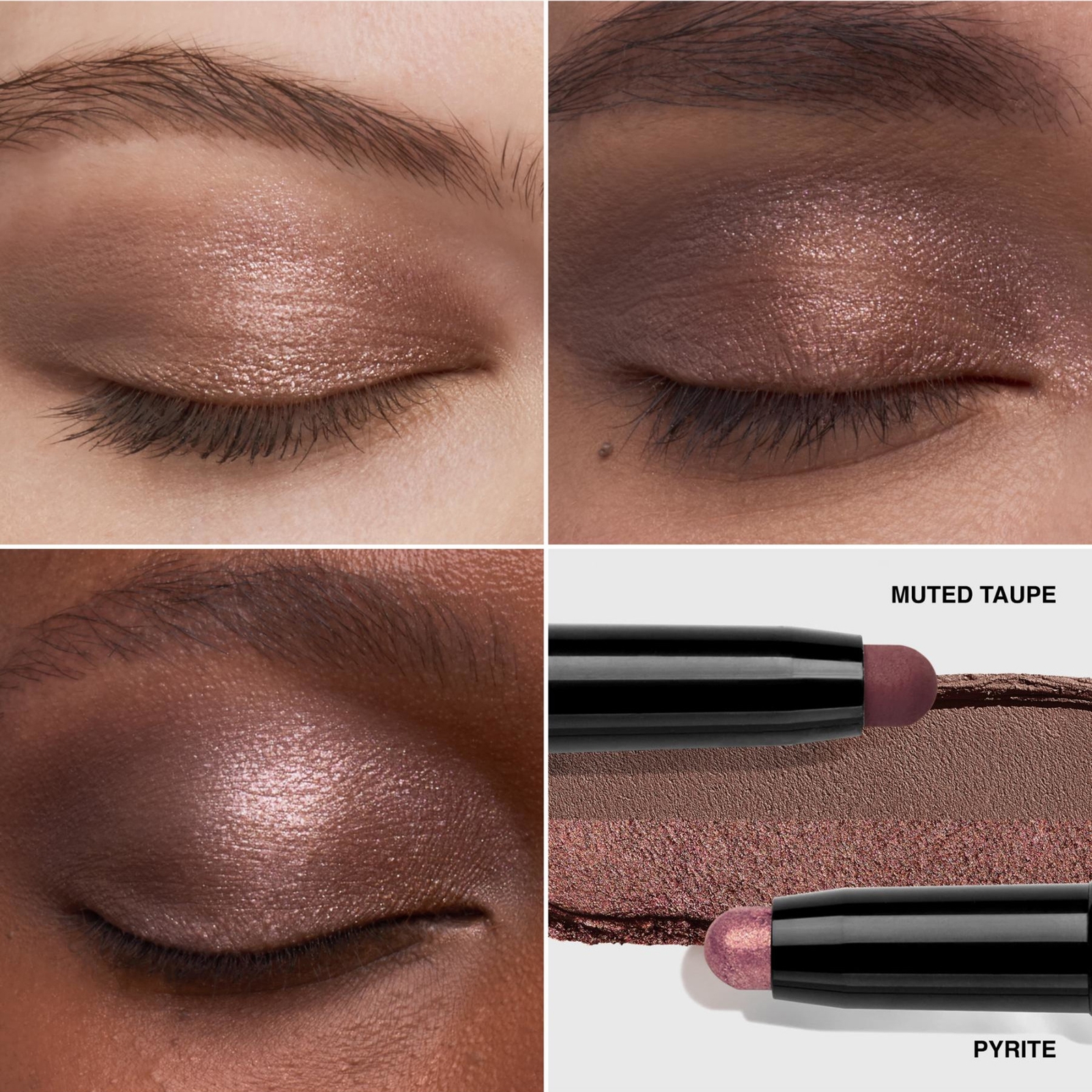 Thumbnail - Bobbi Brown - Dual-Ended Long-Wear Cream Shadow Stick (Various Shades) - Pyrite / Muted Taupe