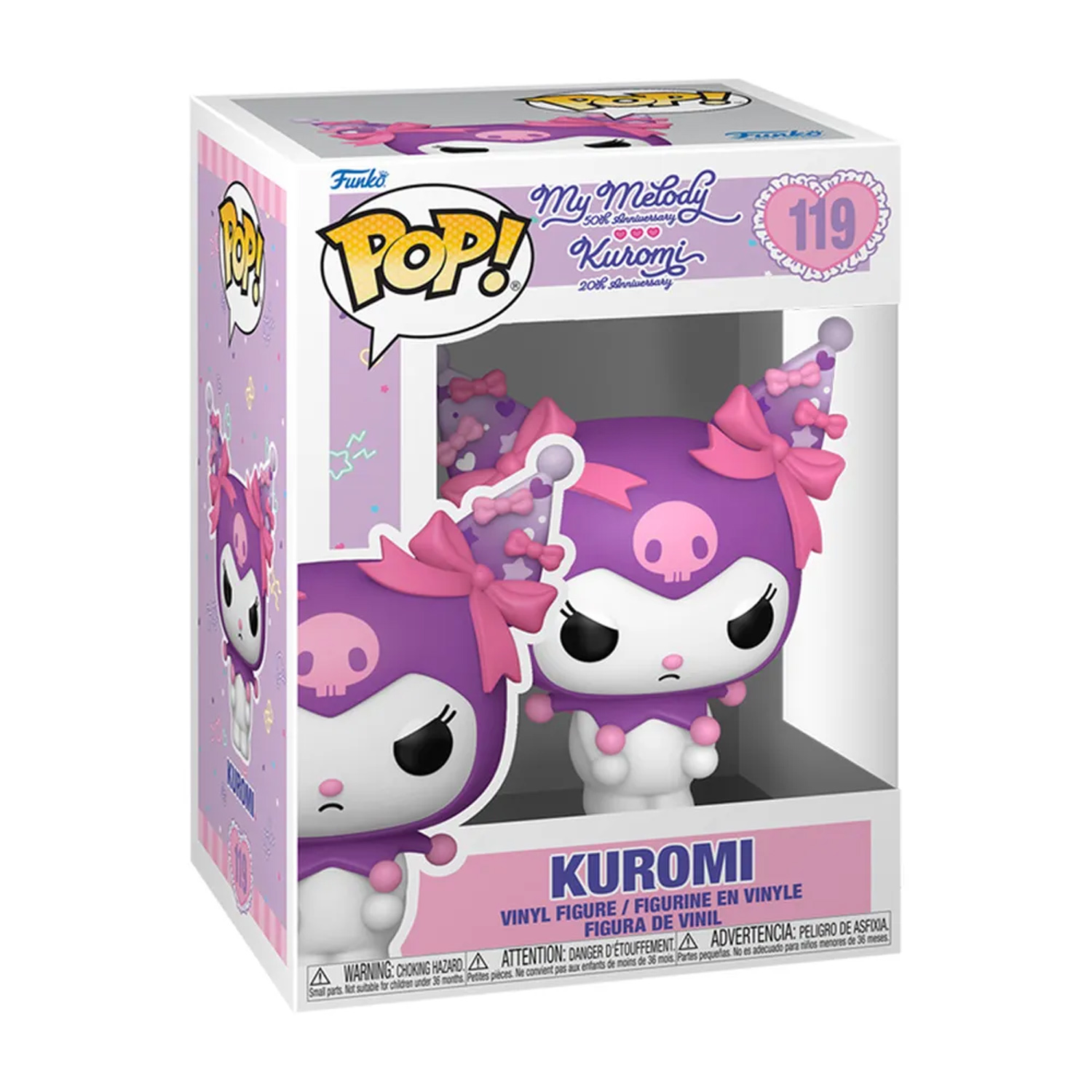 Image of Hello Kitty Funko POP! Kuromi 20th Anniversary Grumpy Vinyl Figure