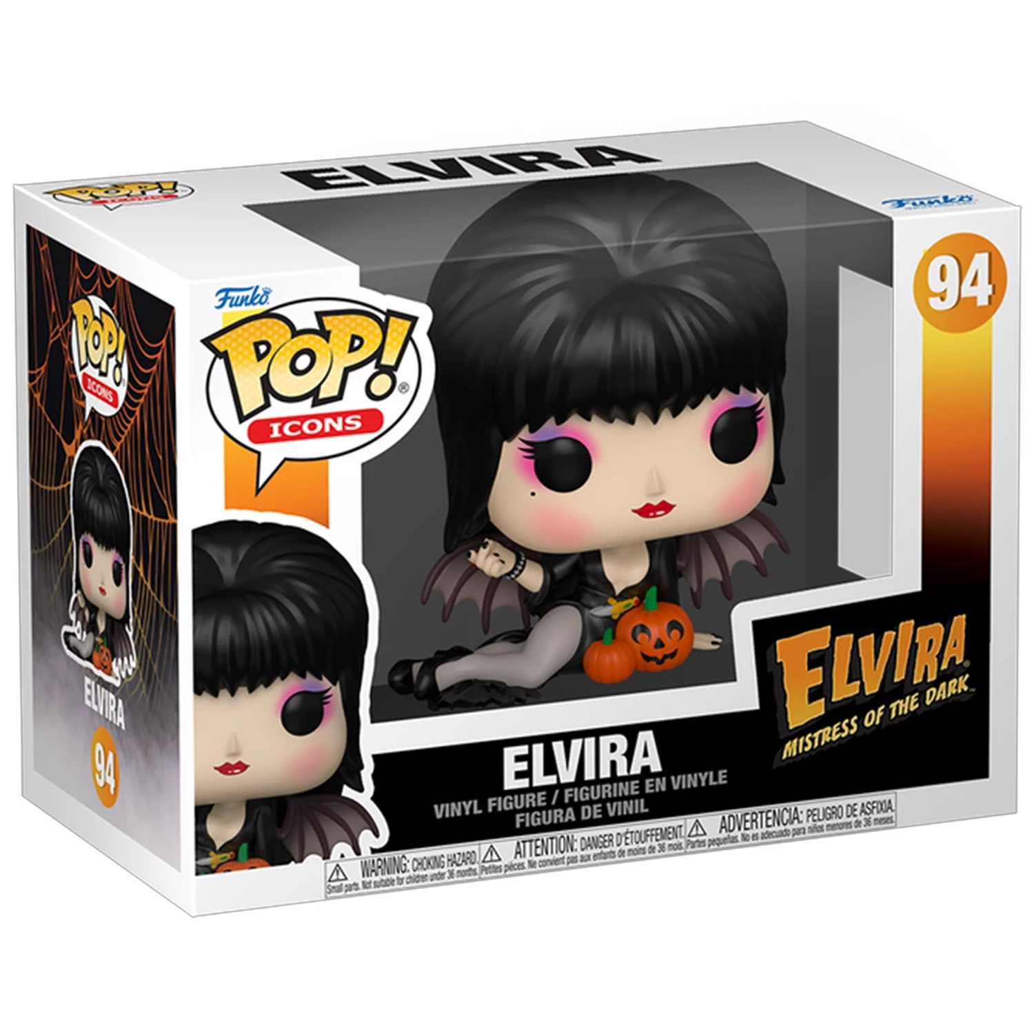 Image of Elvira Mistress of the Dark Funko POP! Elvira Pumpkins Vinyl Figure