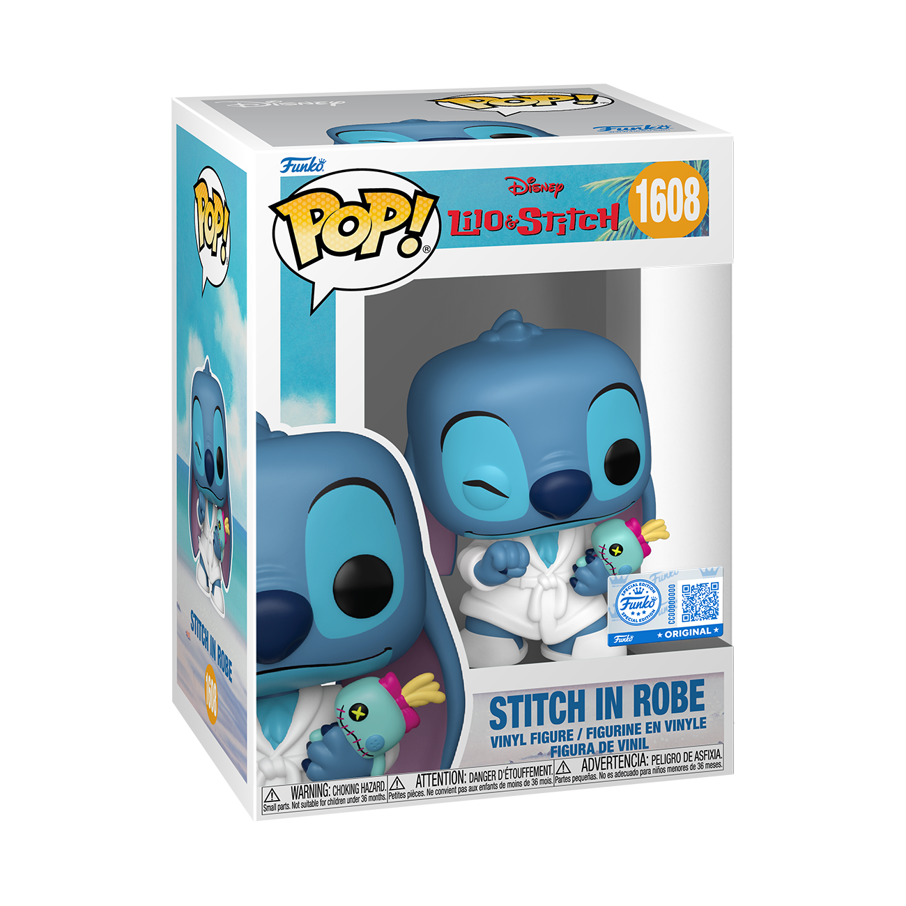Image of Lilo & Stitch Stitch in Robe Funko Pop Vinyl
