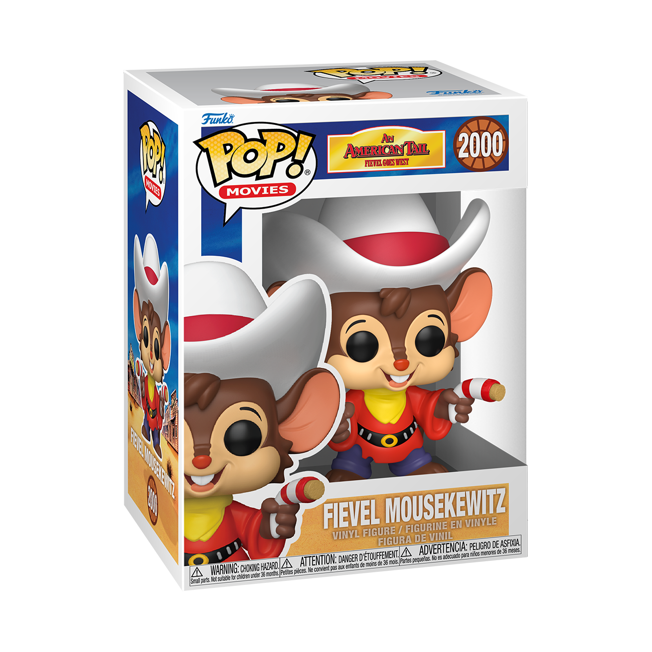 Image of An American Tail Goes West Funko POP! Fievel Mousekewitz Vinyl Figure