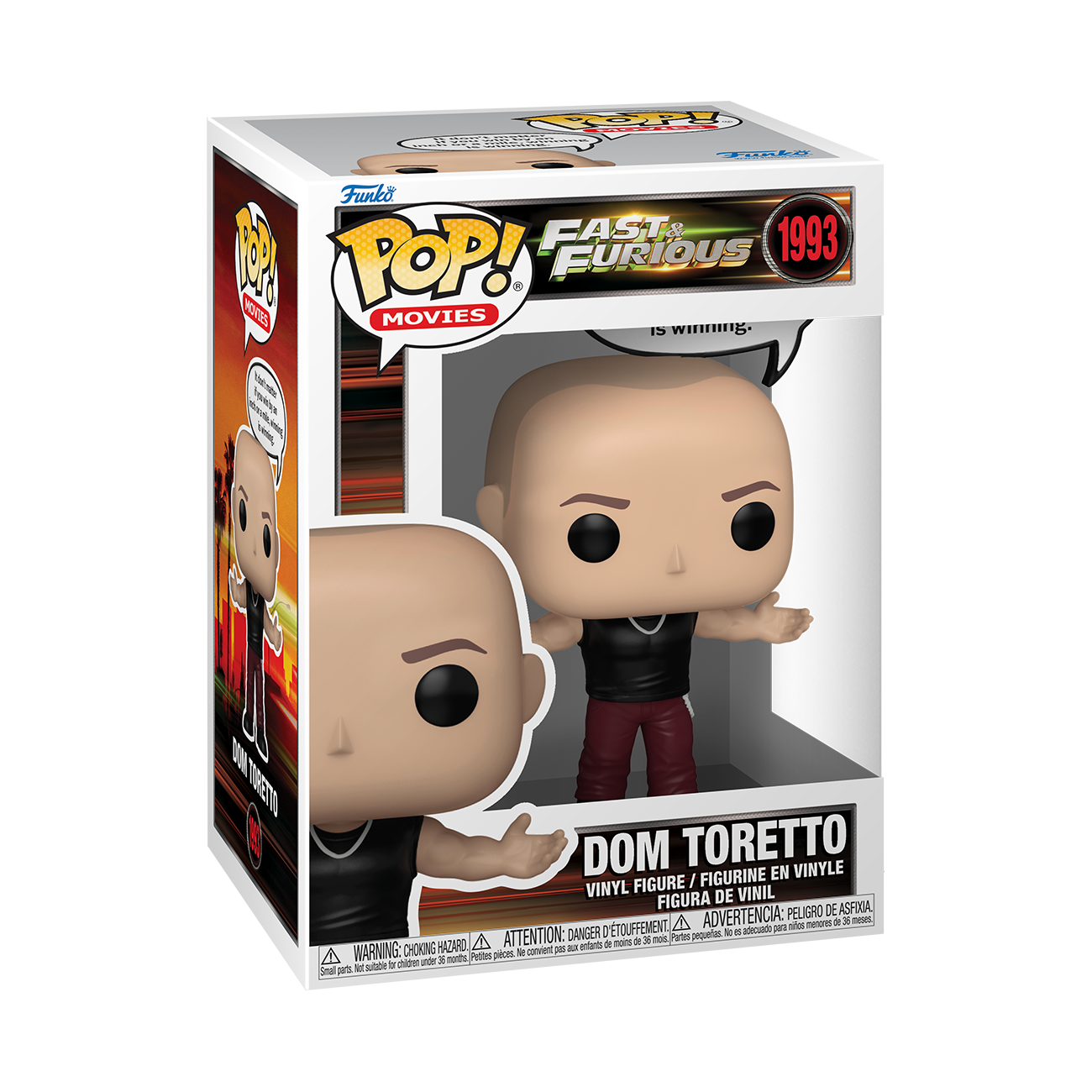 Image of POP! Sayings: Fast & Furious S2 – Dominic Toretto Funko POP! Vinyl