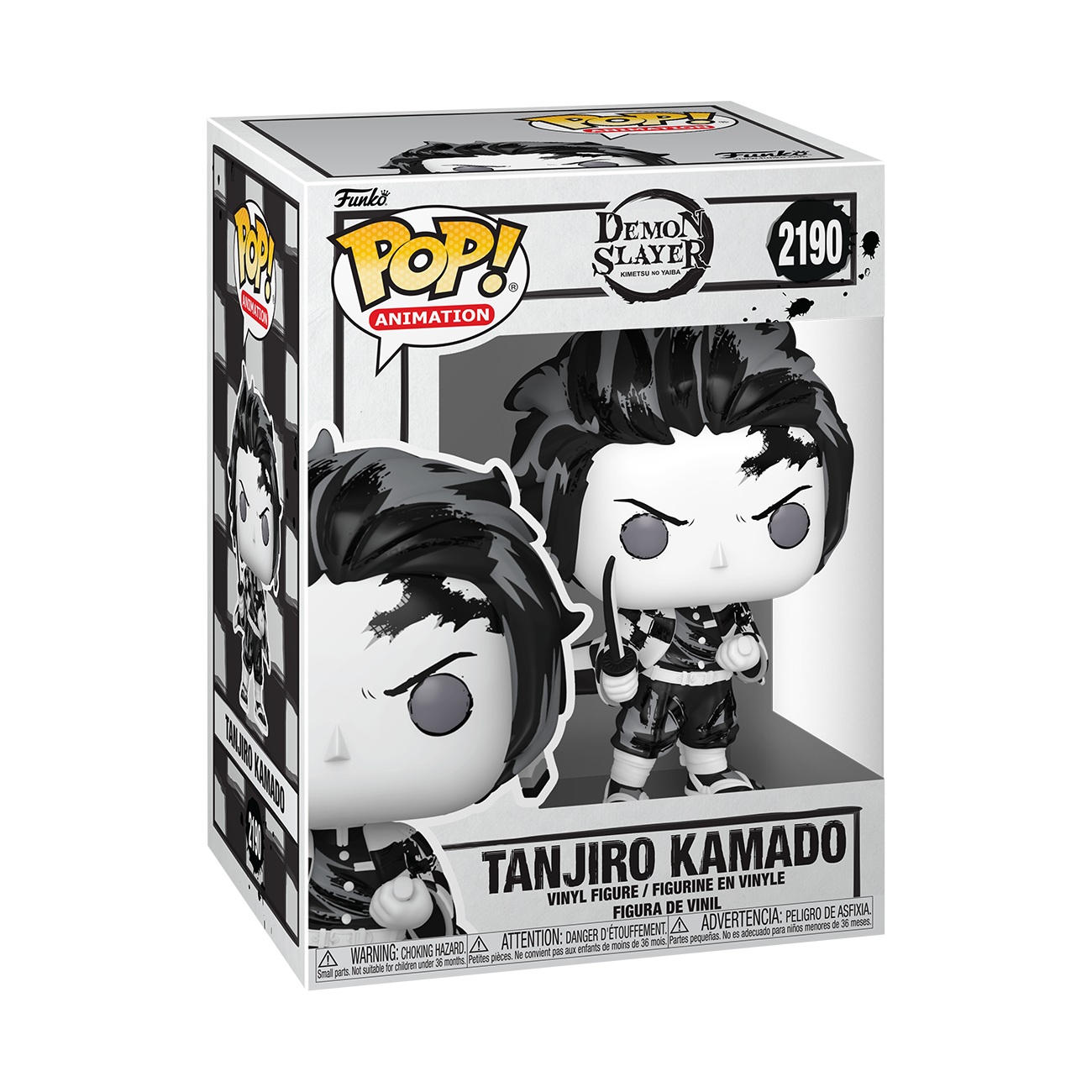 Image of POP! Animation: Demon Slayer – Tanjiro (Sumi-Ink) Funko POP! Vinyl