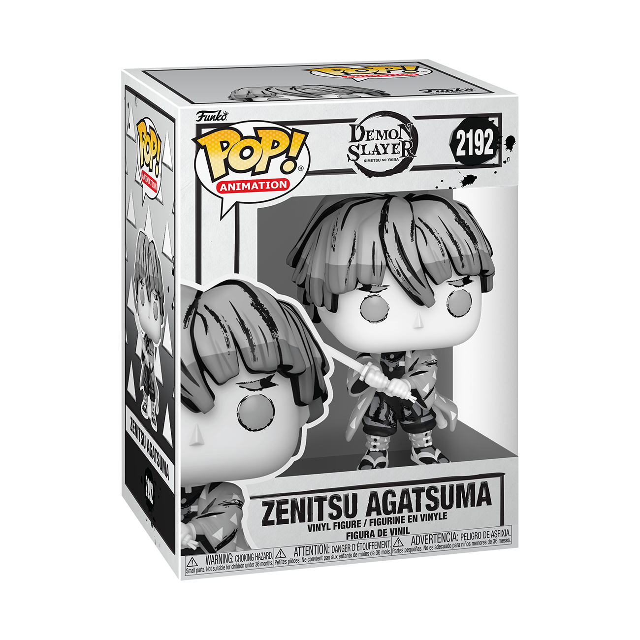 Image of POP! Animation: Demon Slayer – Zenitsu (Sumi-Ink) Funko POP! Vinyl