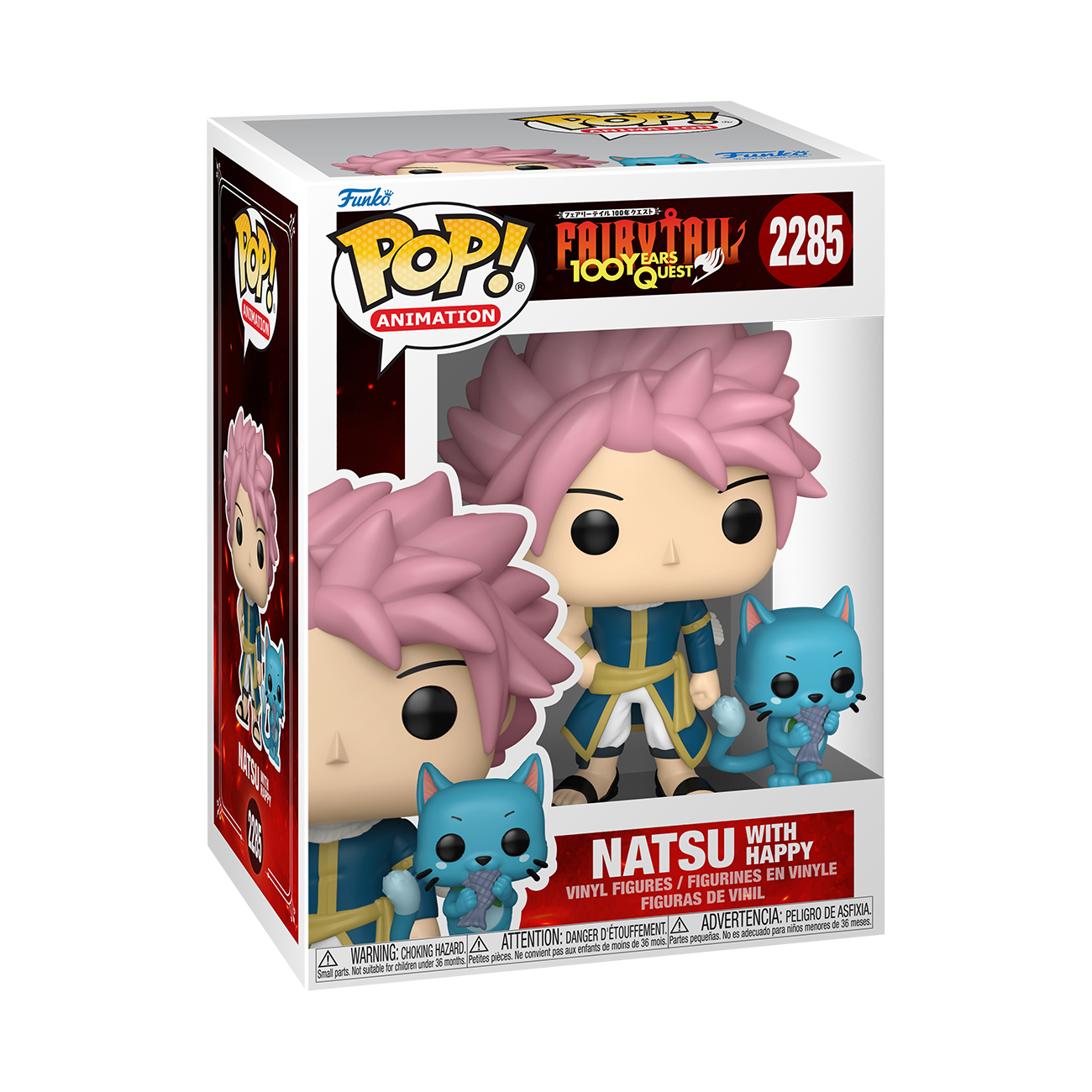 Image of Fairy Tail 100 Years Quest Funko POP! Natsu Dragneel with Happy Buddy Vinyl Figure