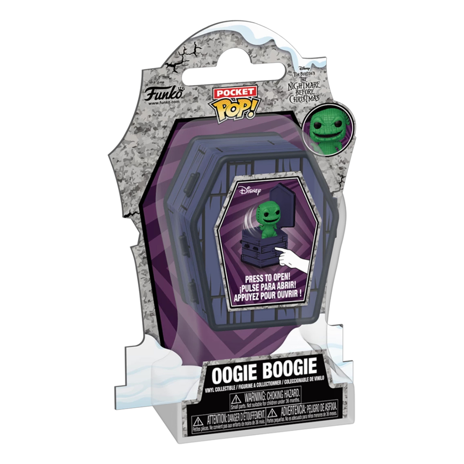 Image of The Nightmare Before Christmas Funko POP! Oogie Boogie Coffin Pocket Vinyl Figure