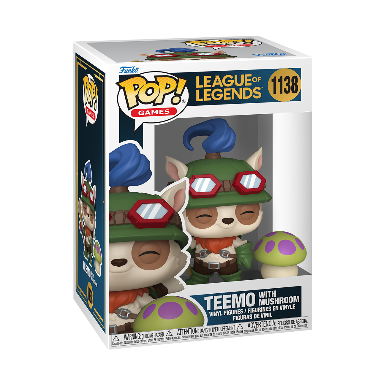 Image of League Of Legends Teemo w/Shroom Funko Pop & Buddy